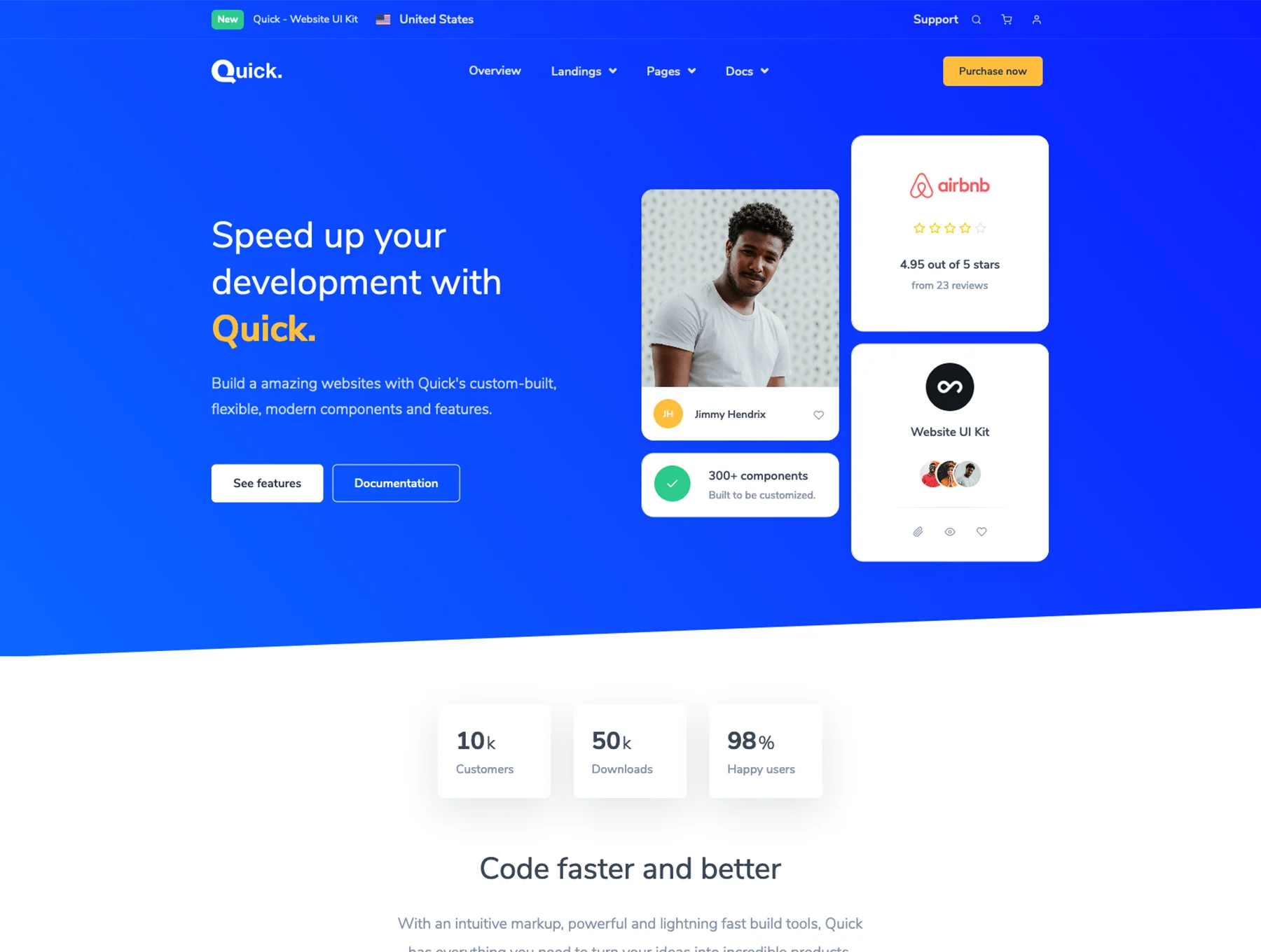 Quick - Website UI Kit