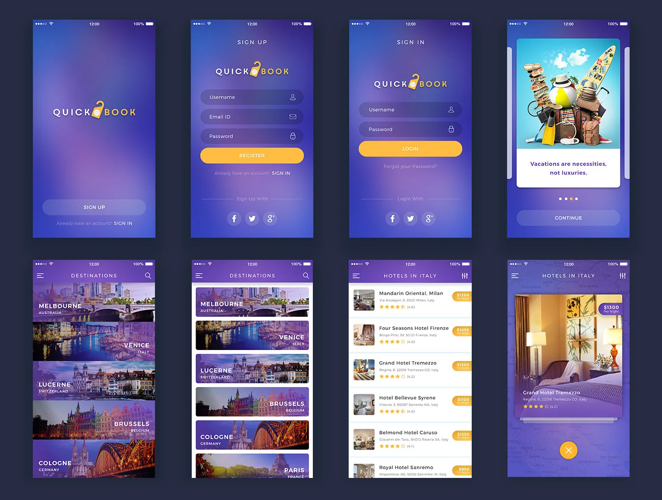 QuickBook iOS UI Kit 3