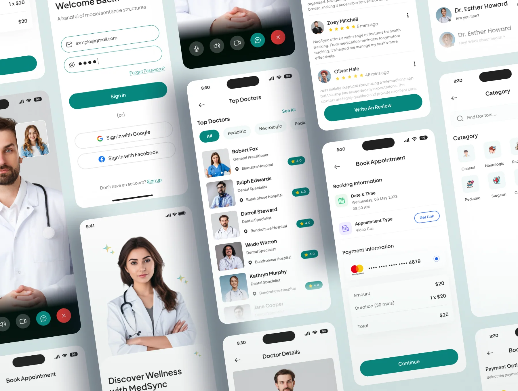 QuickCare  - Medical  App Light & Dark 4