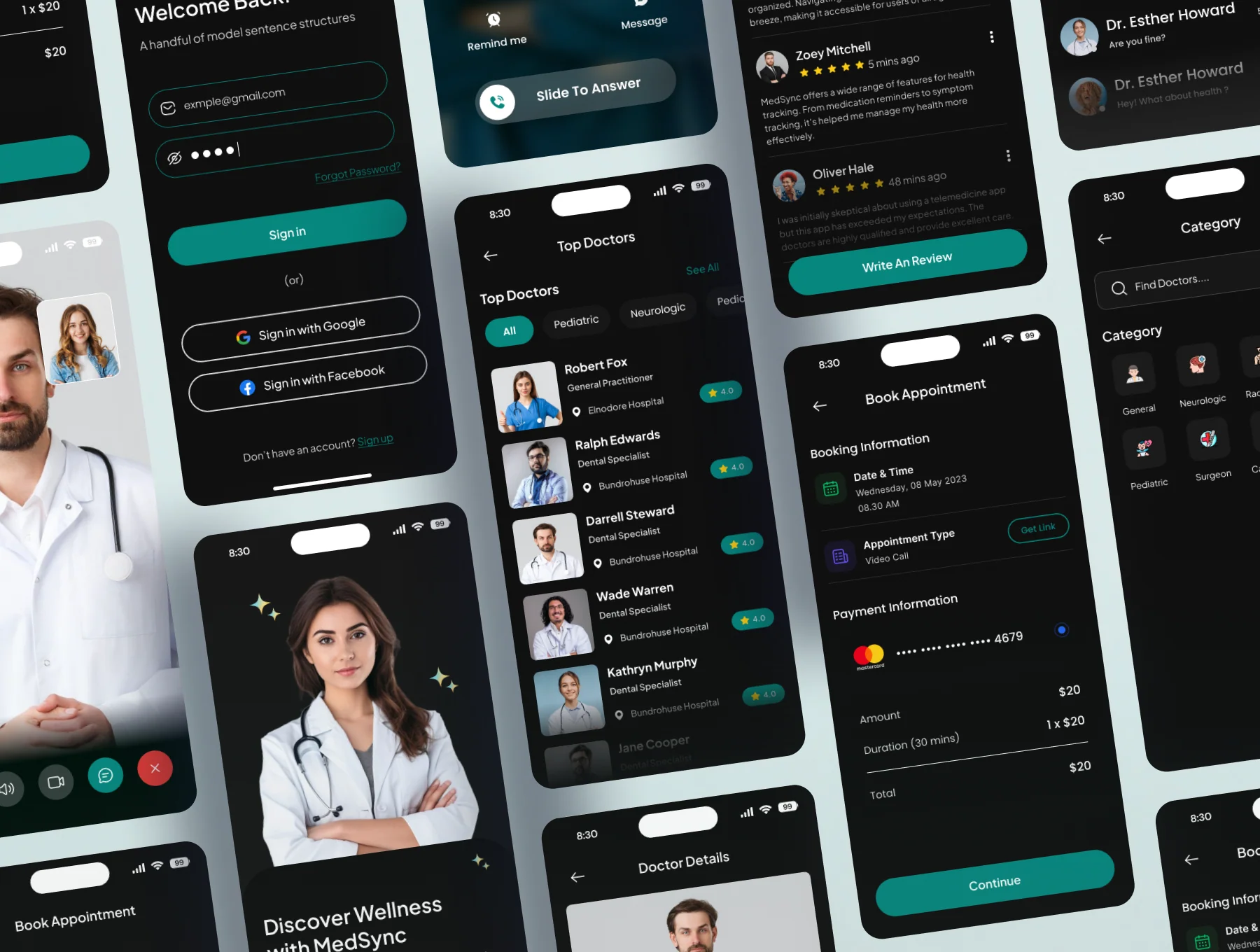QuickCare  - Medical  App Light & Dark 6