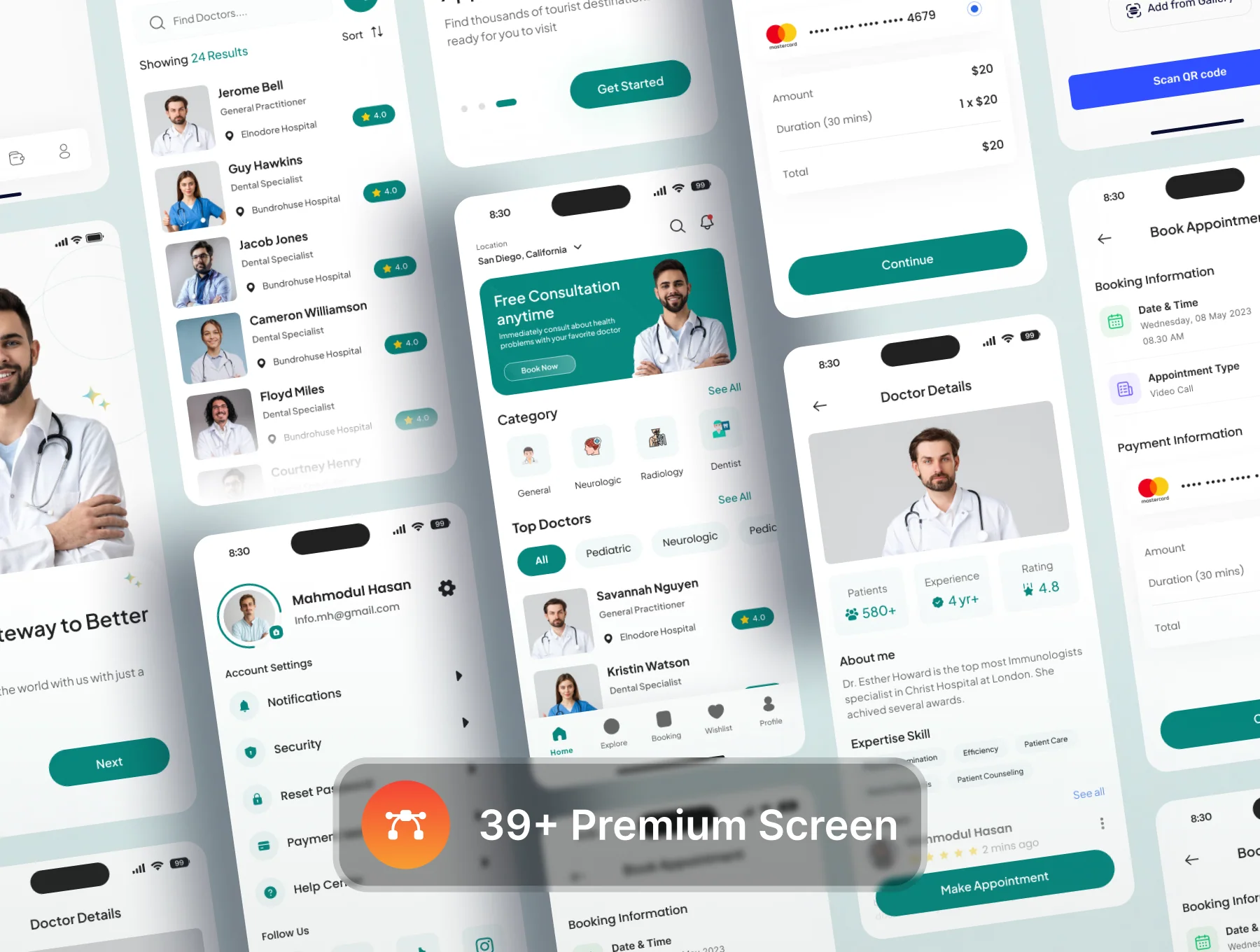 QuickCare  - Medical & Health App Design 3