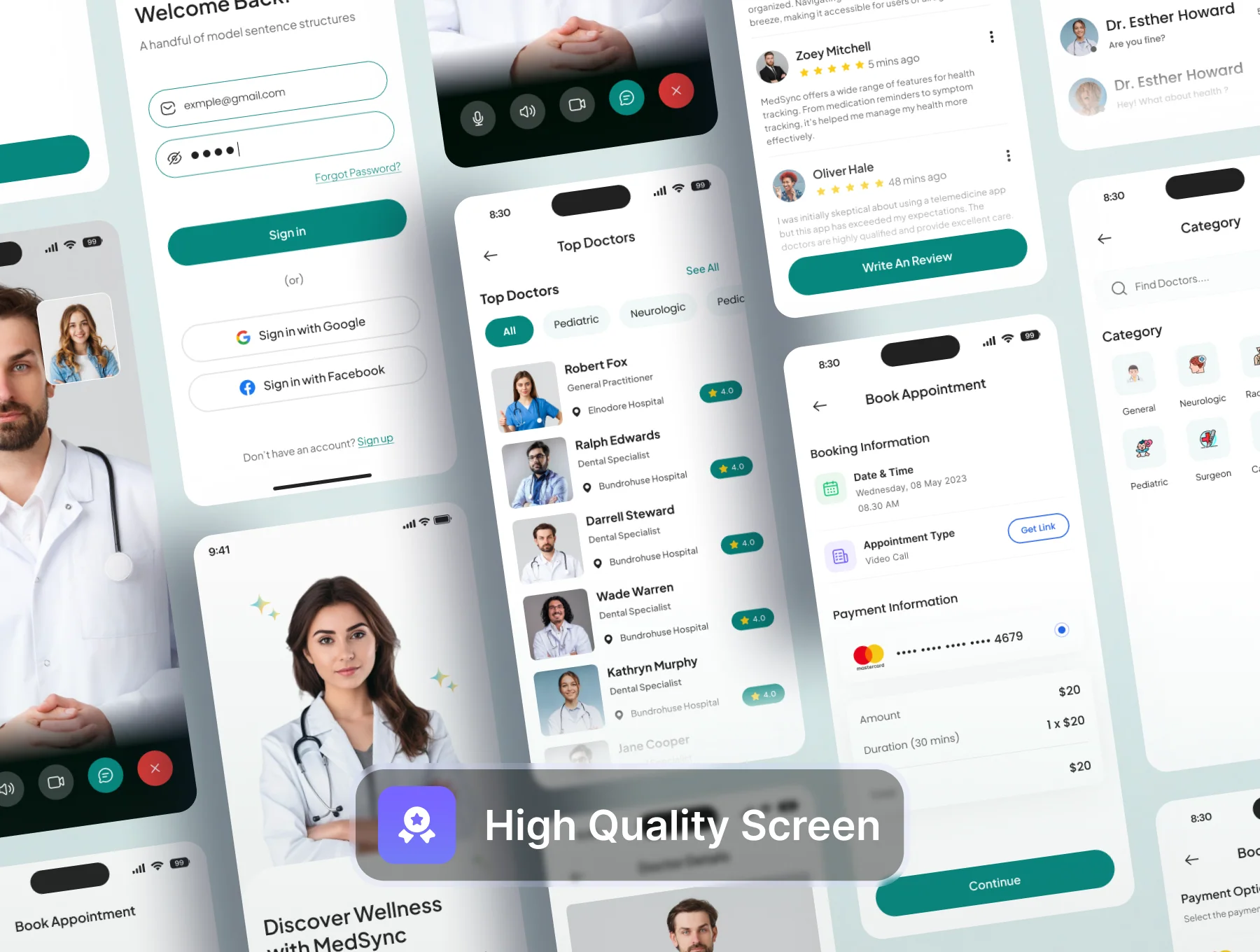 QuickCare  - Medical & Health App Design 4