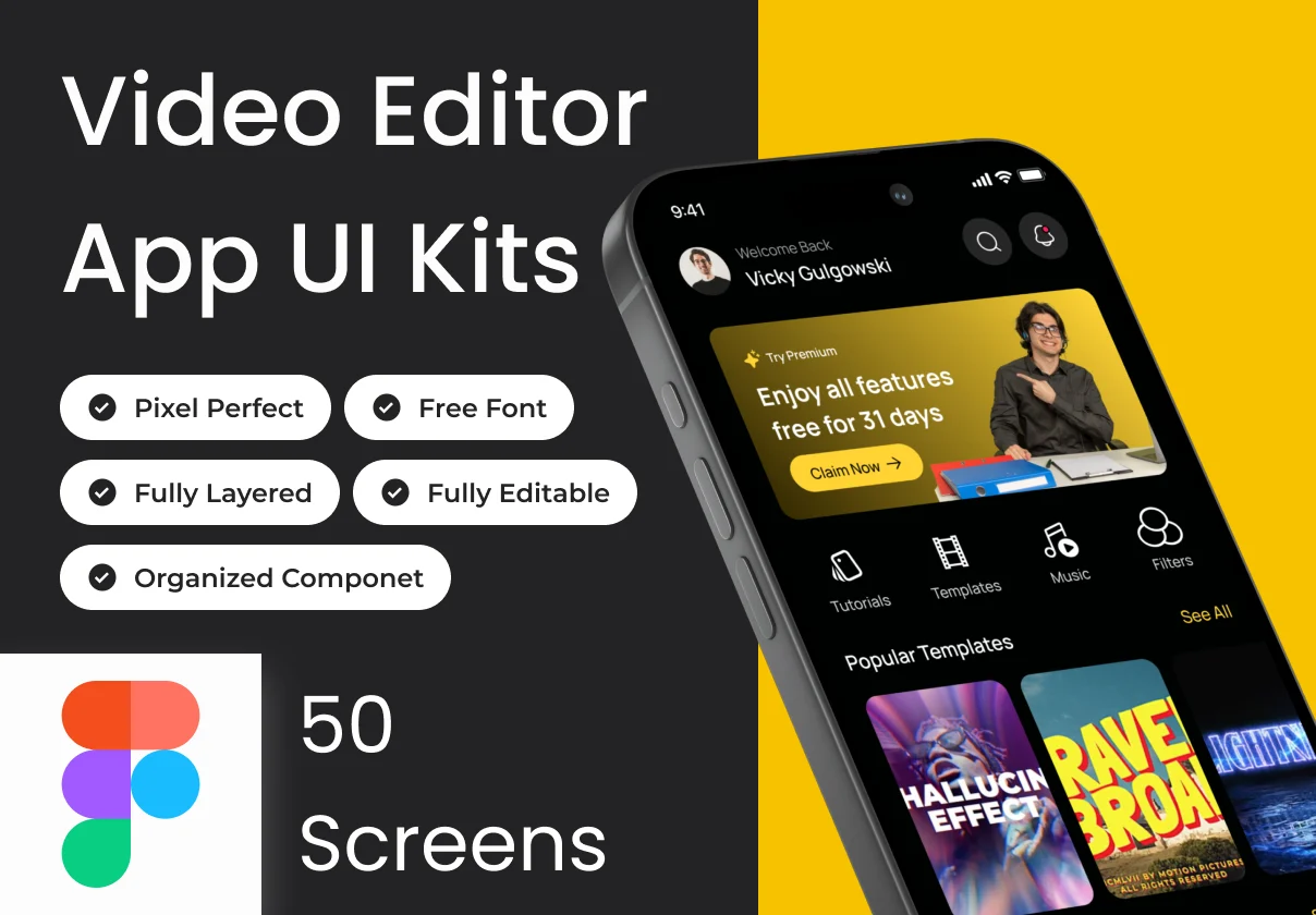 QuickCut - Video Editor App Ui Kits