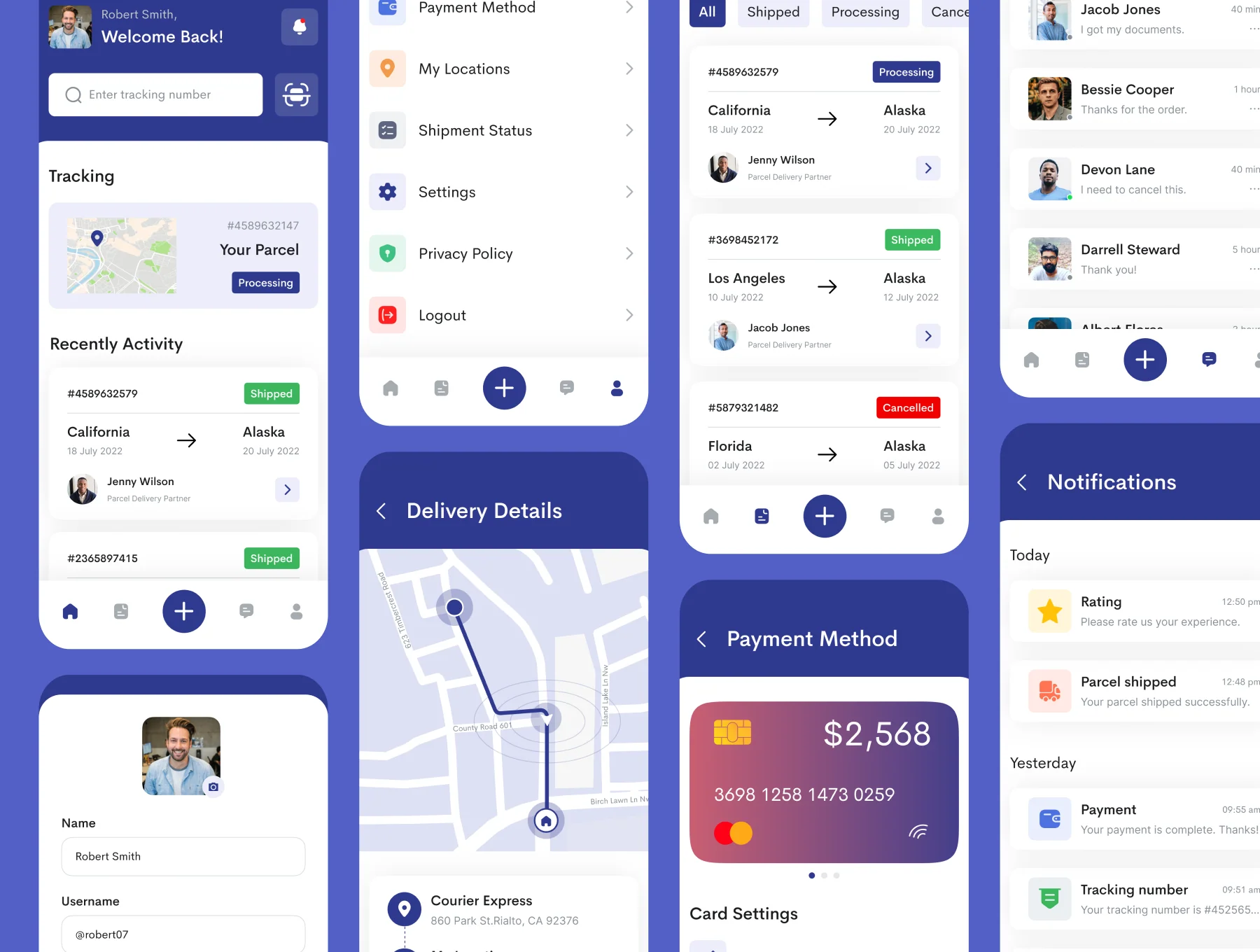 Quicker - Courier Service App UI Kit 4