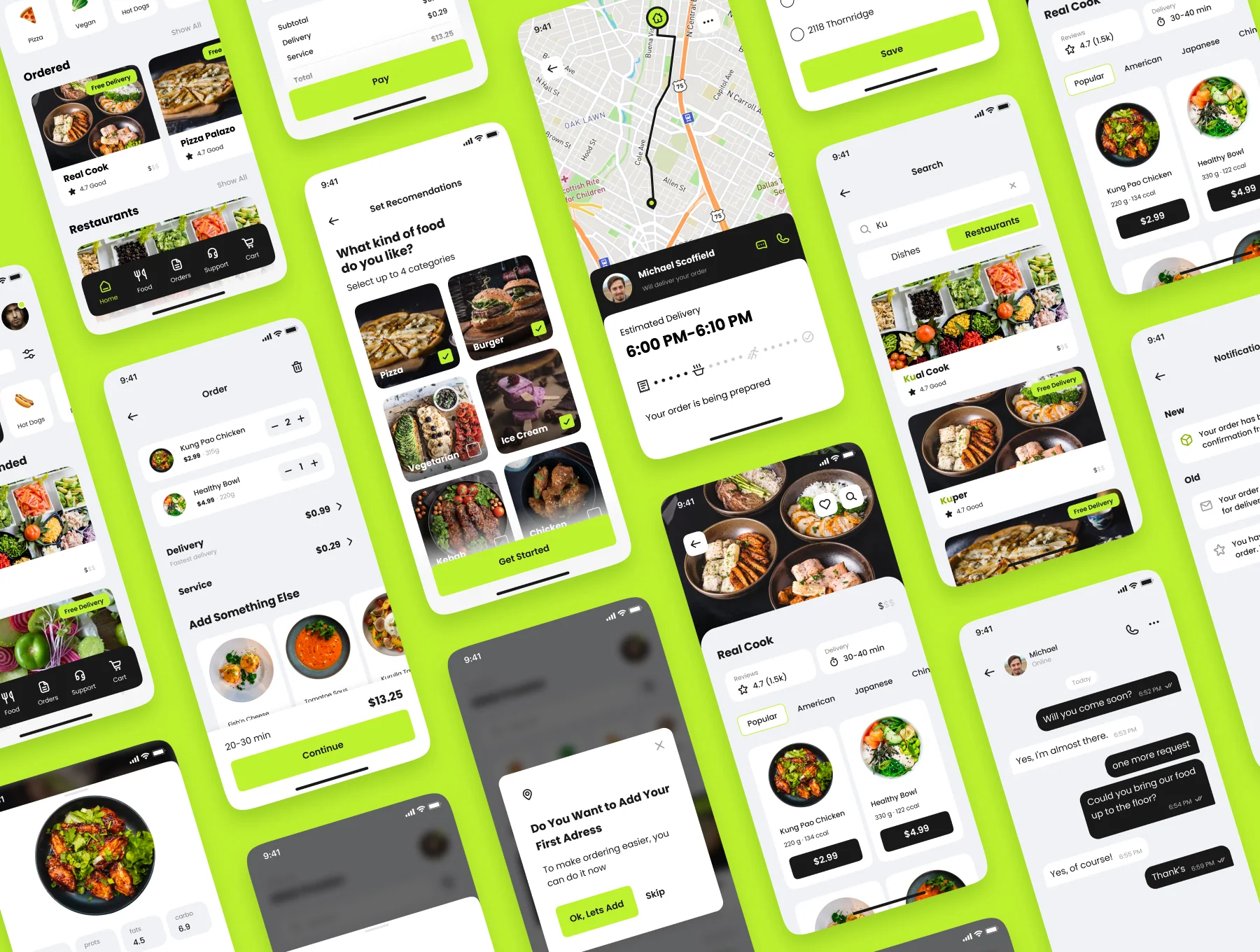 Quicker Food Delivery App UI KIT 6
