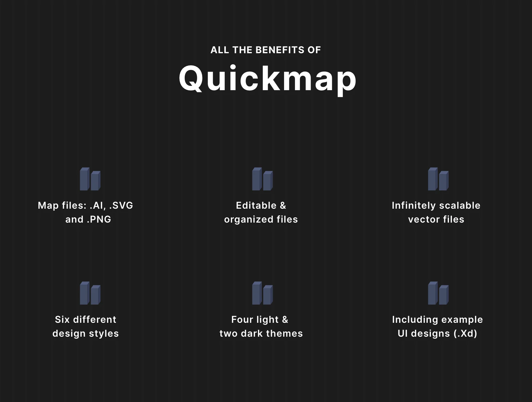 Quickmap | 6 City Vector Map Styles 2