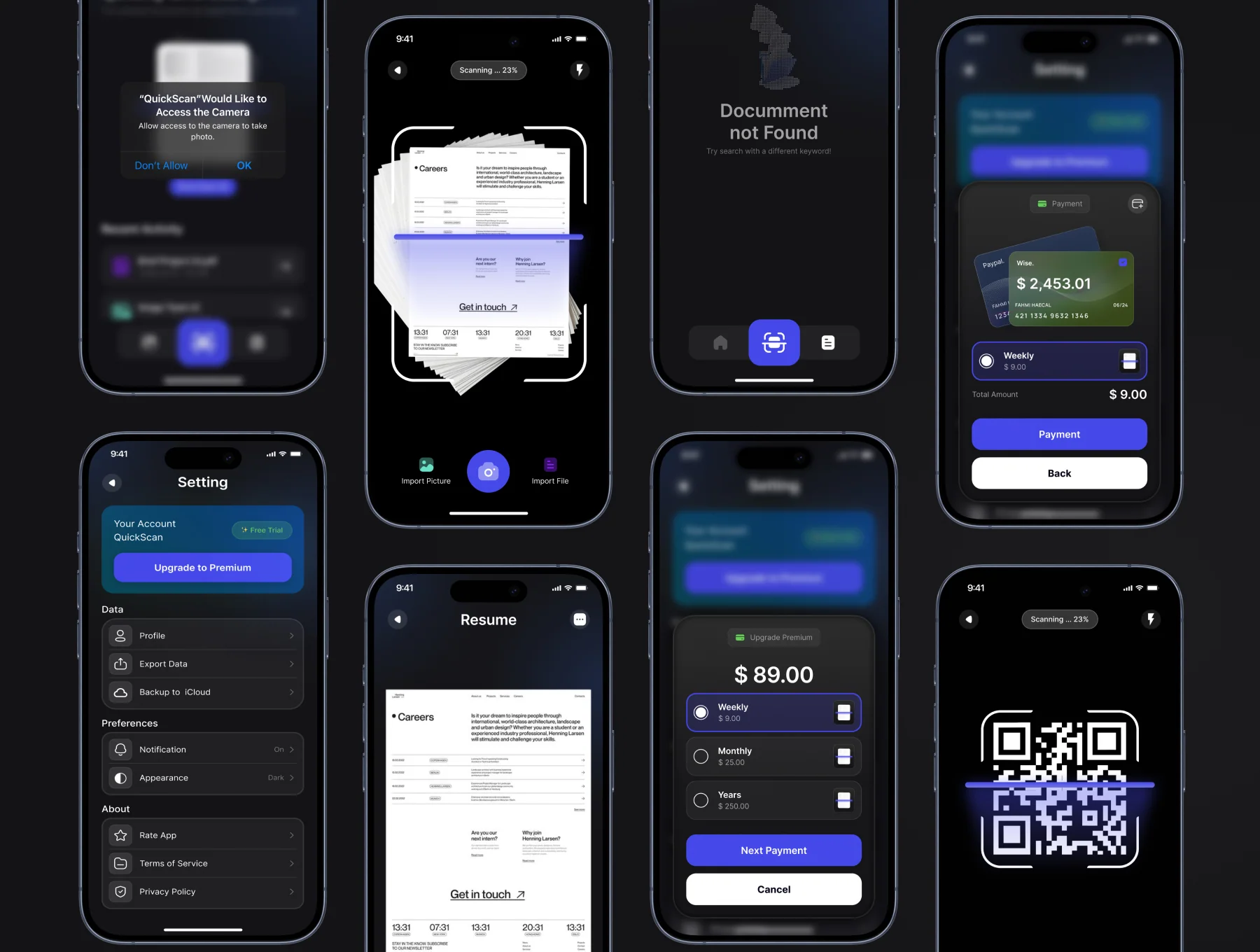 QuickScan - Phone Scanner Mobile App UI Kit 6