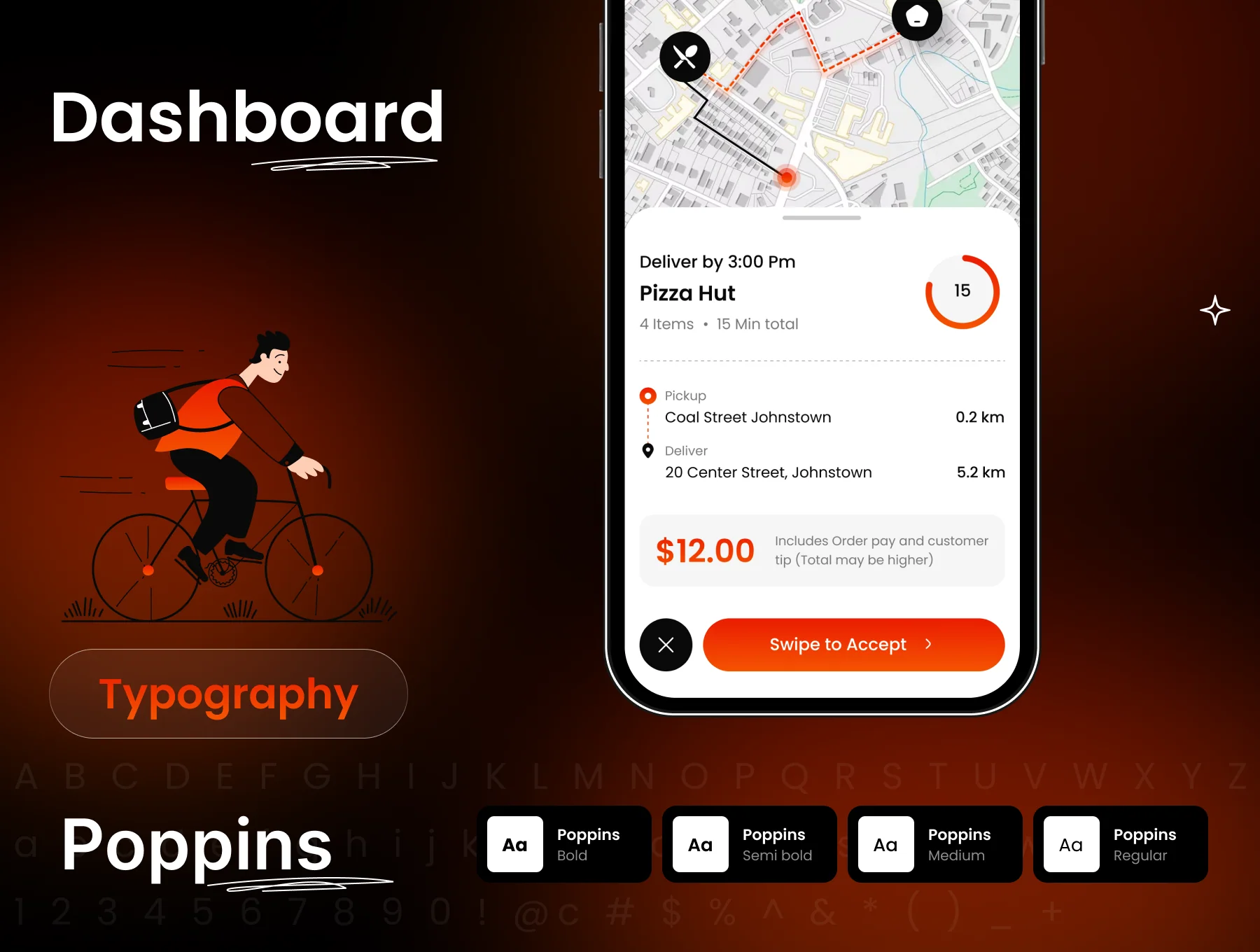 QuickServe Food Delivery Driver UI Kit 4
