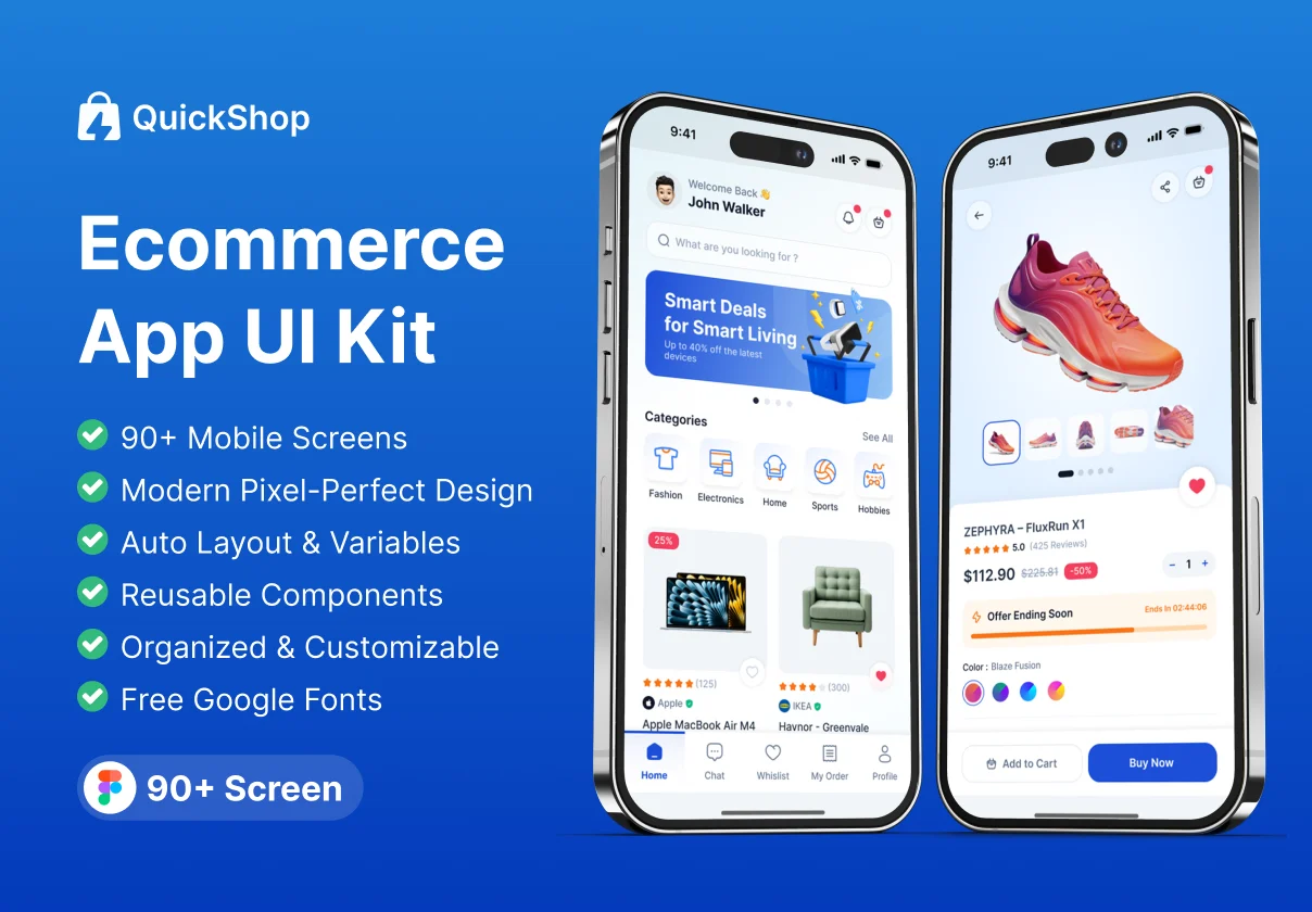 QuickShop - Ecommerce UI Kit