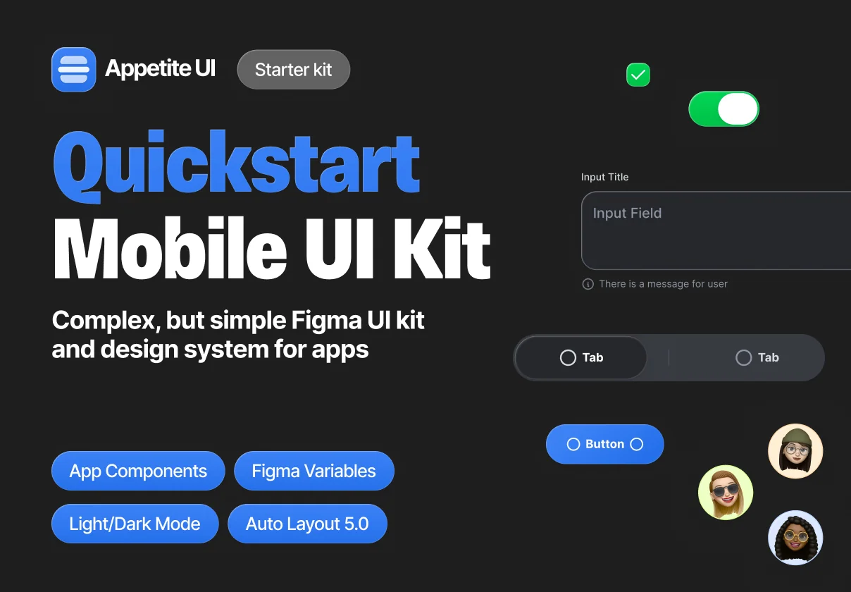 Quickstart Mobile UI Kit