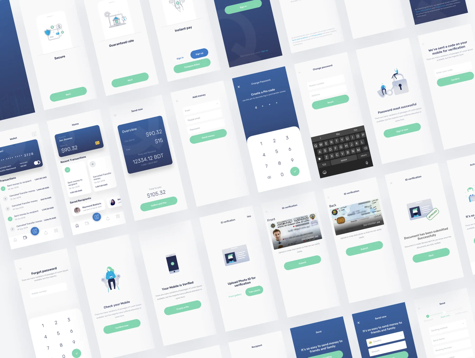 Quikpay Remittance IOS app ui kit 6