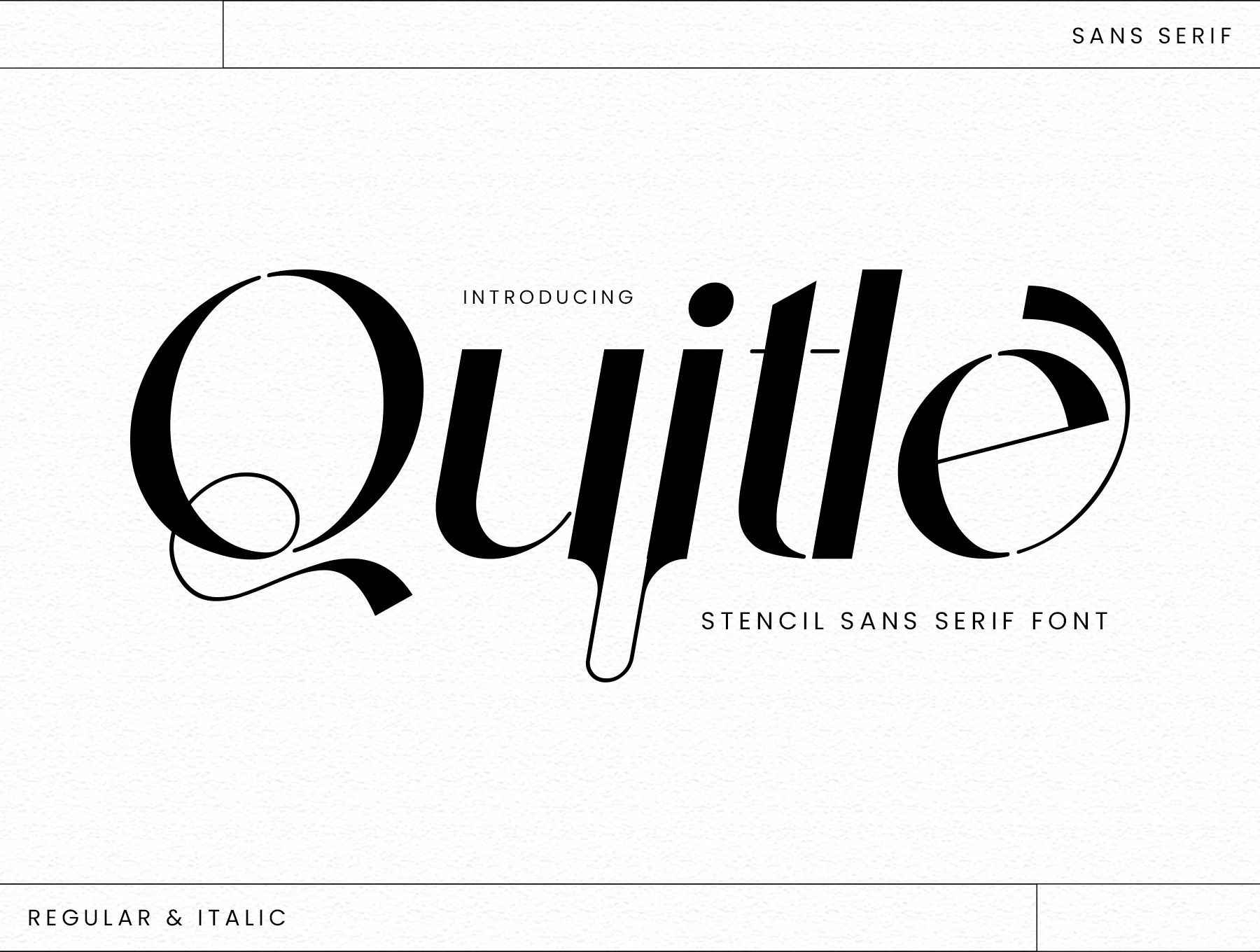 Quitle Sans Serif