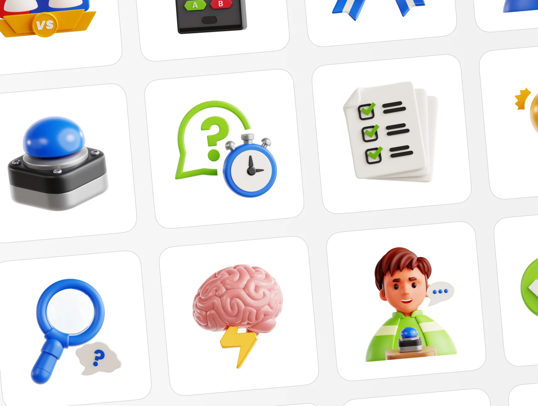 Quiz 3D Illustration 5