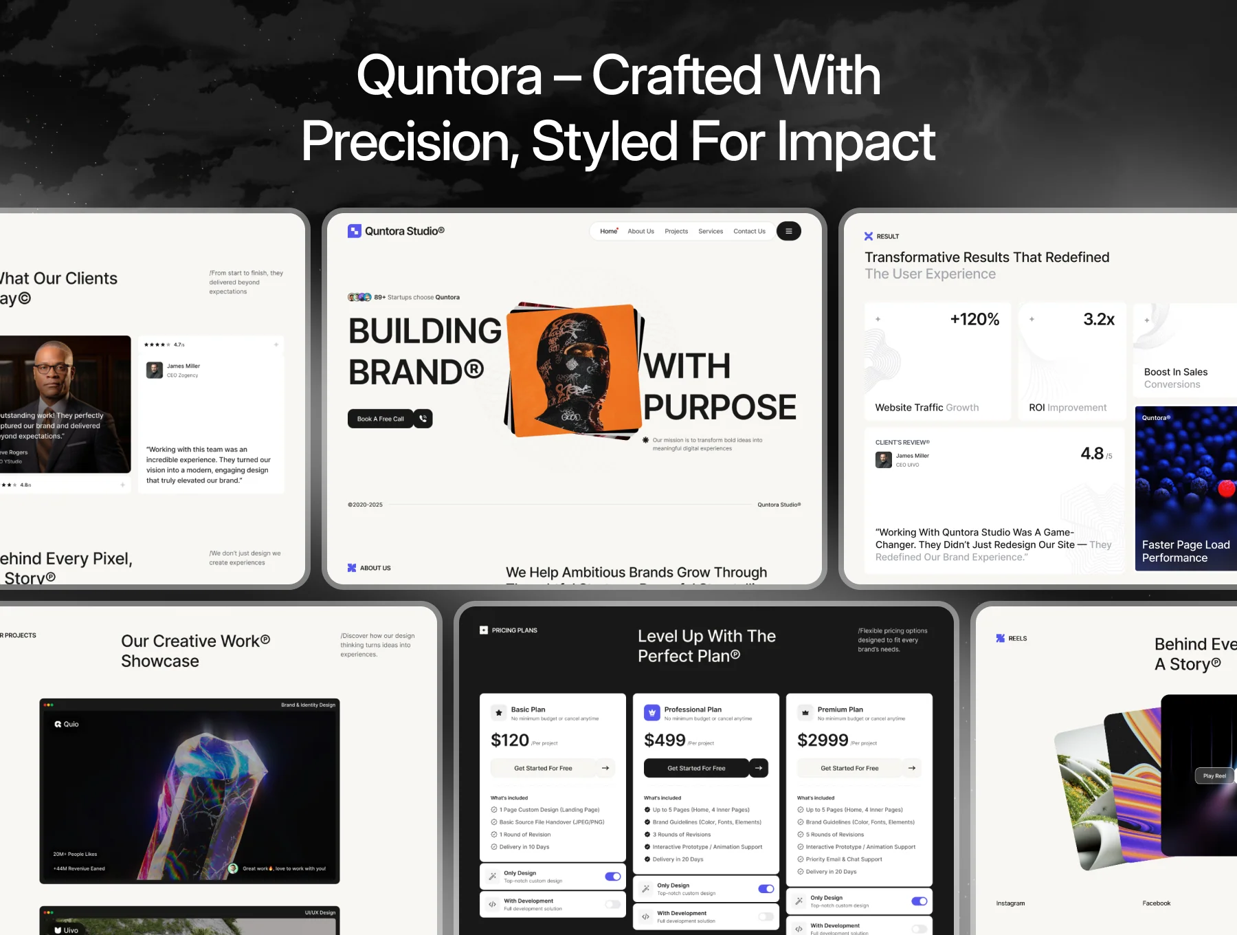Quntora - Creative Agency Website Template 4