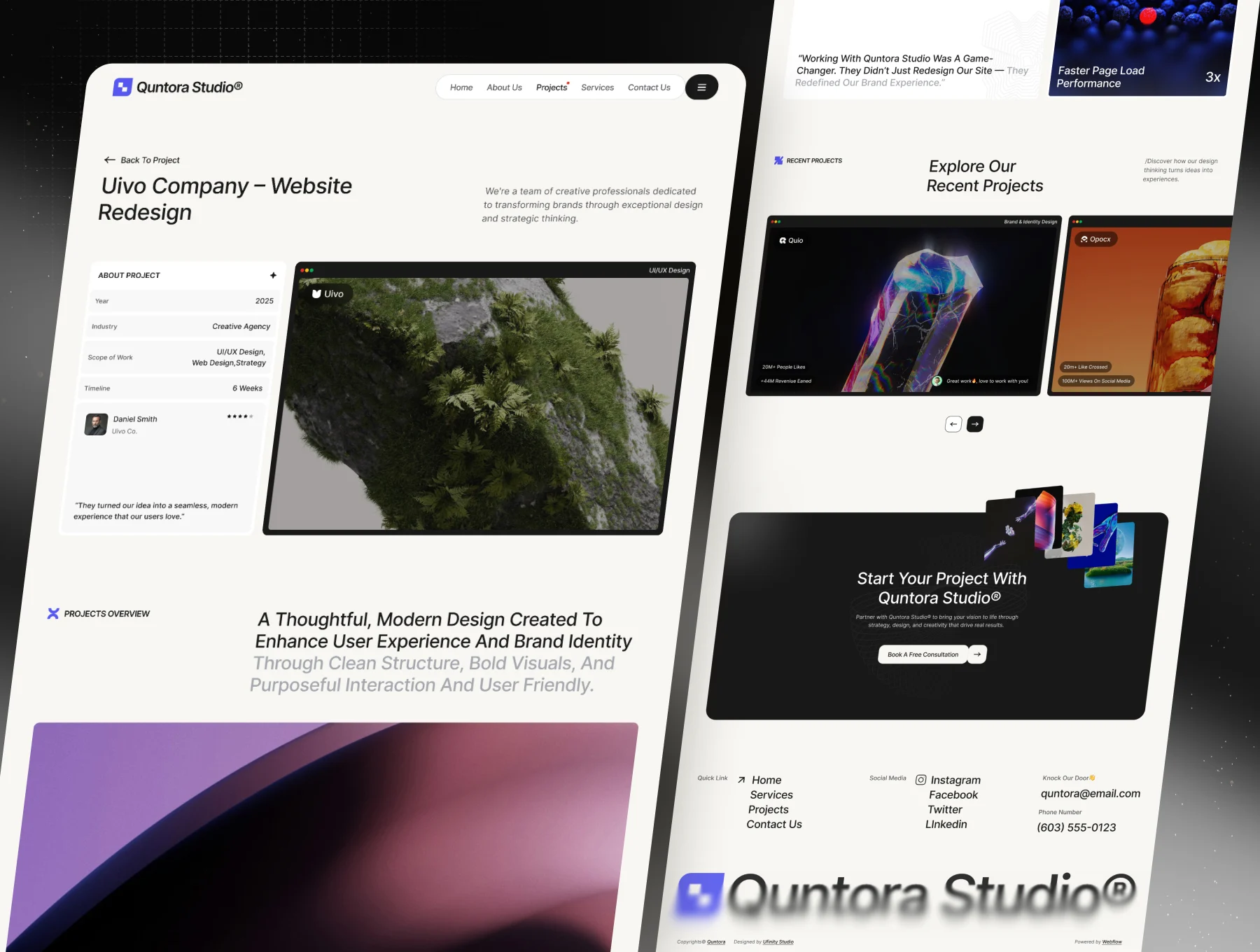 Quntora - Creative Agency Website Template 6