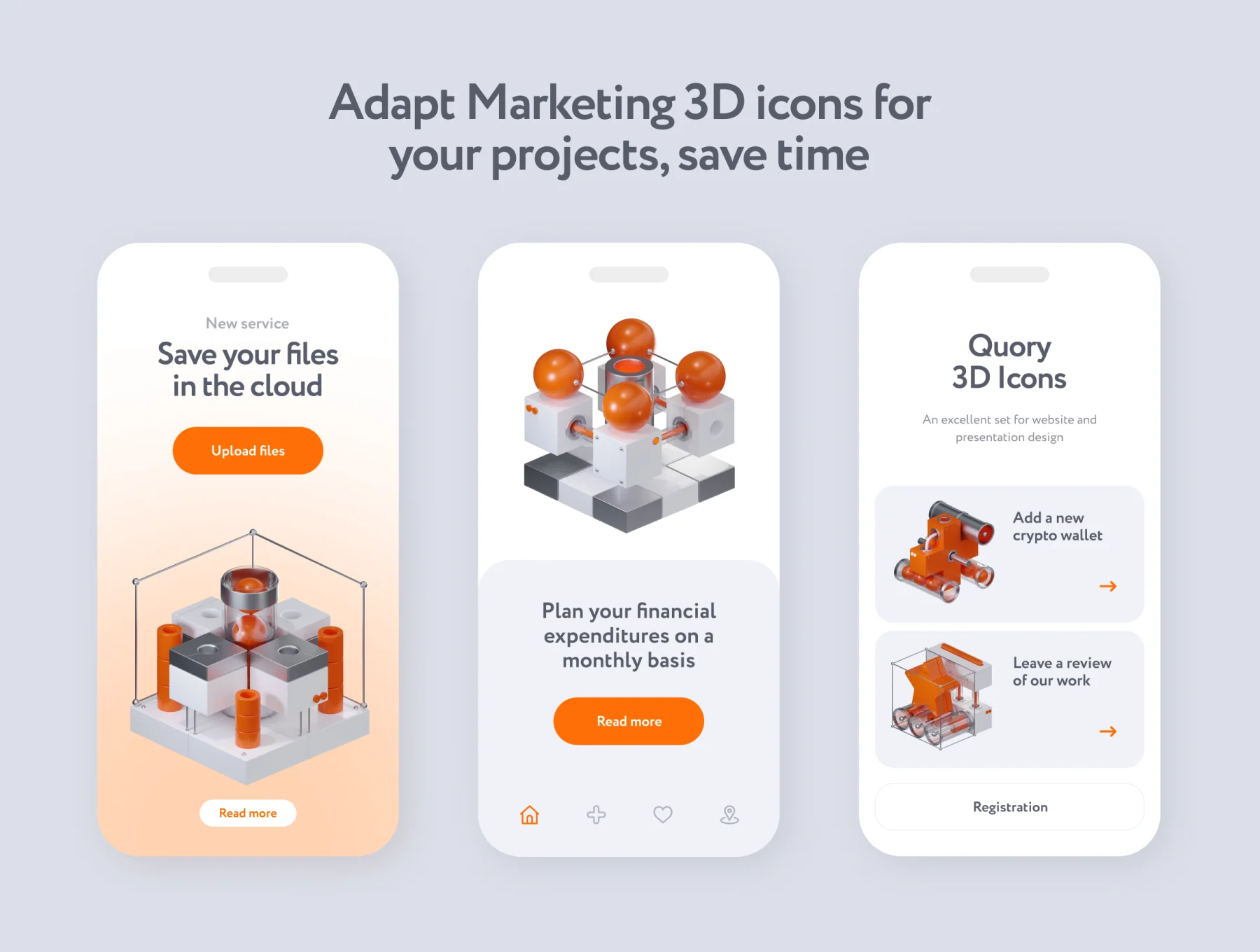 Quory Technology 3D Icons 3