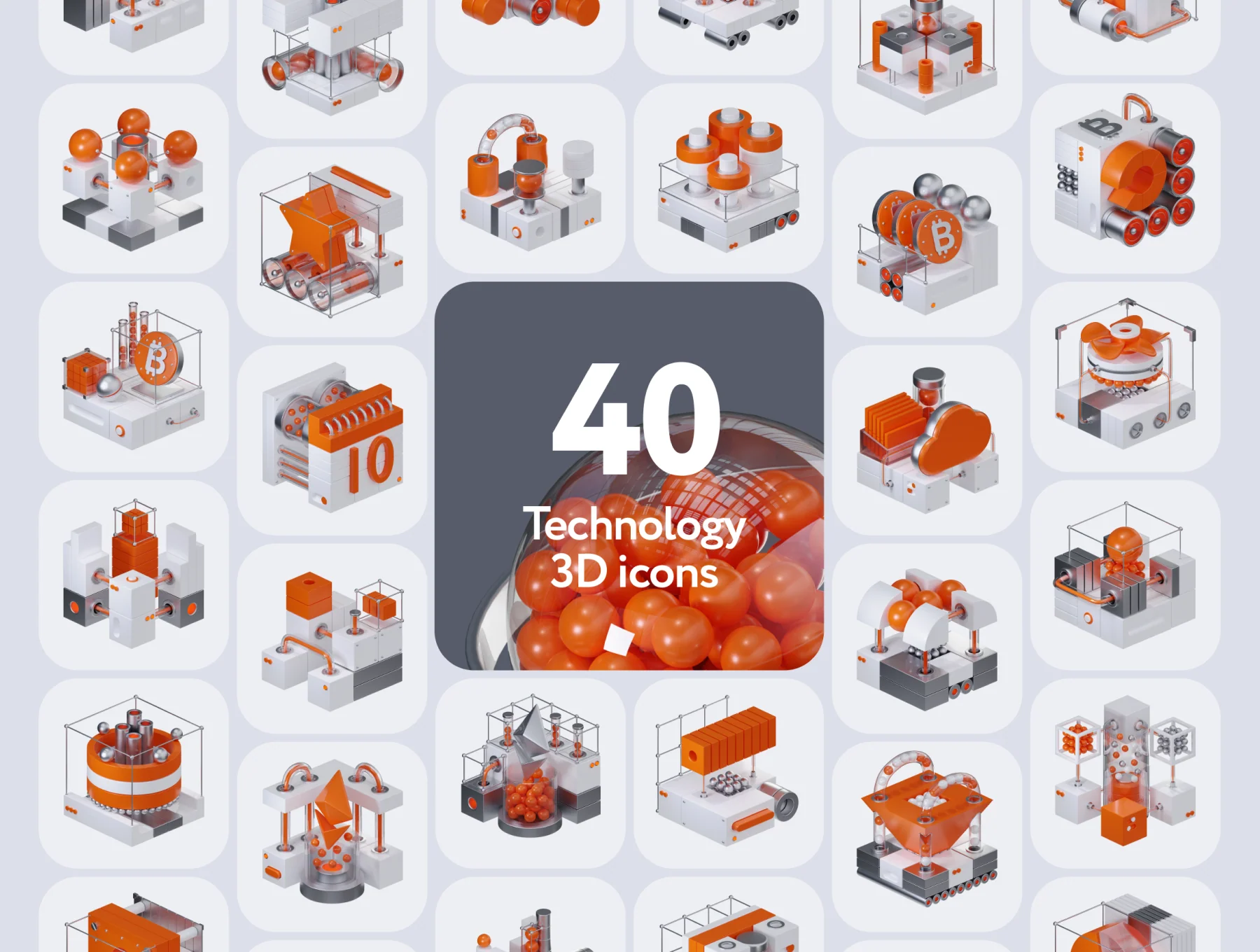 Quory Technology 3D Icons 6