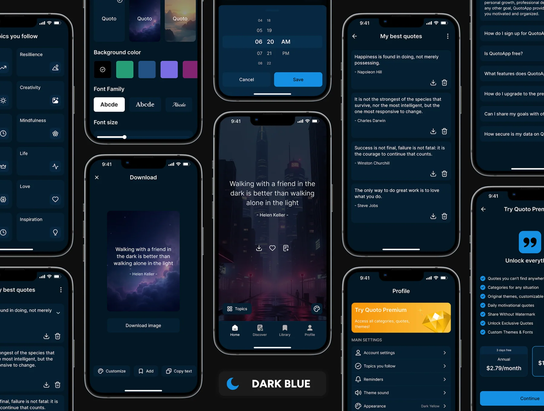Quoto - Daily Quotes App Ui Kit 7