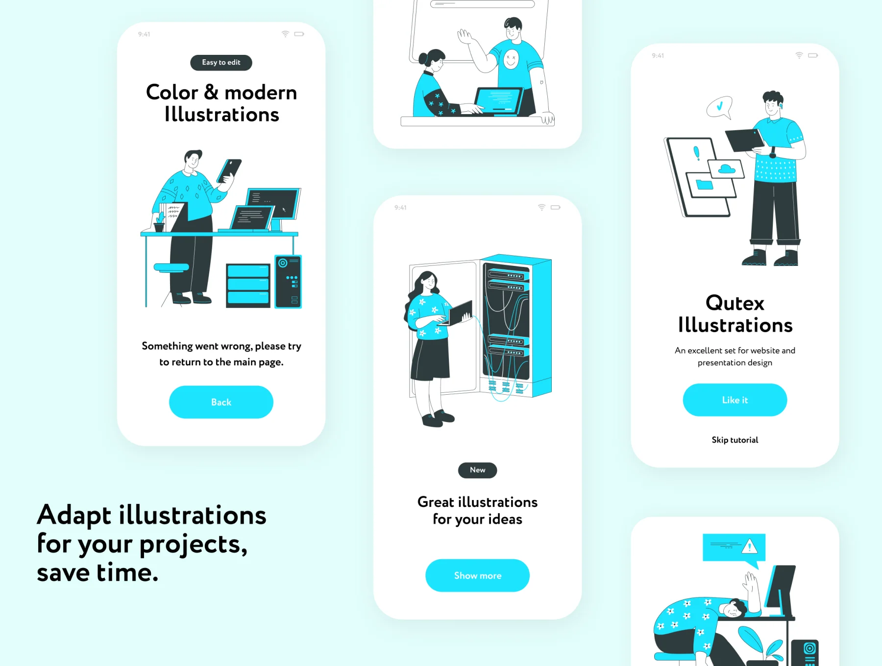 Qutex Hosting Illustrations 3