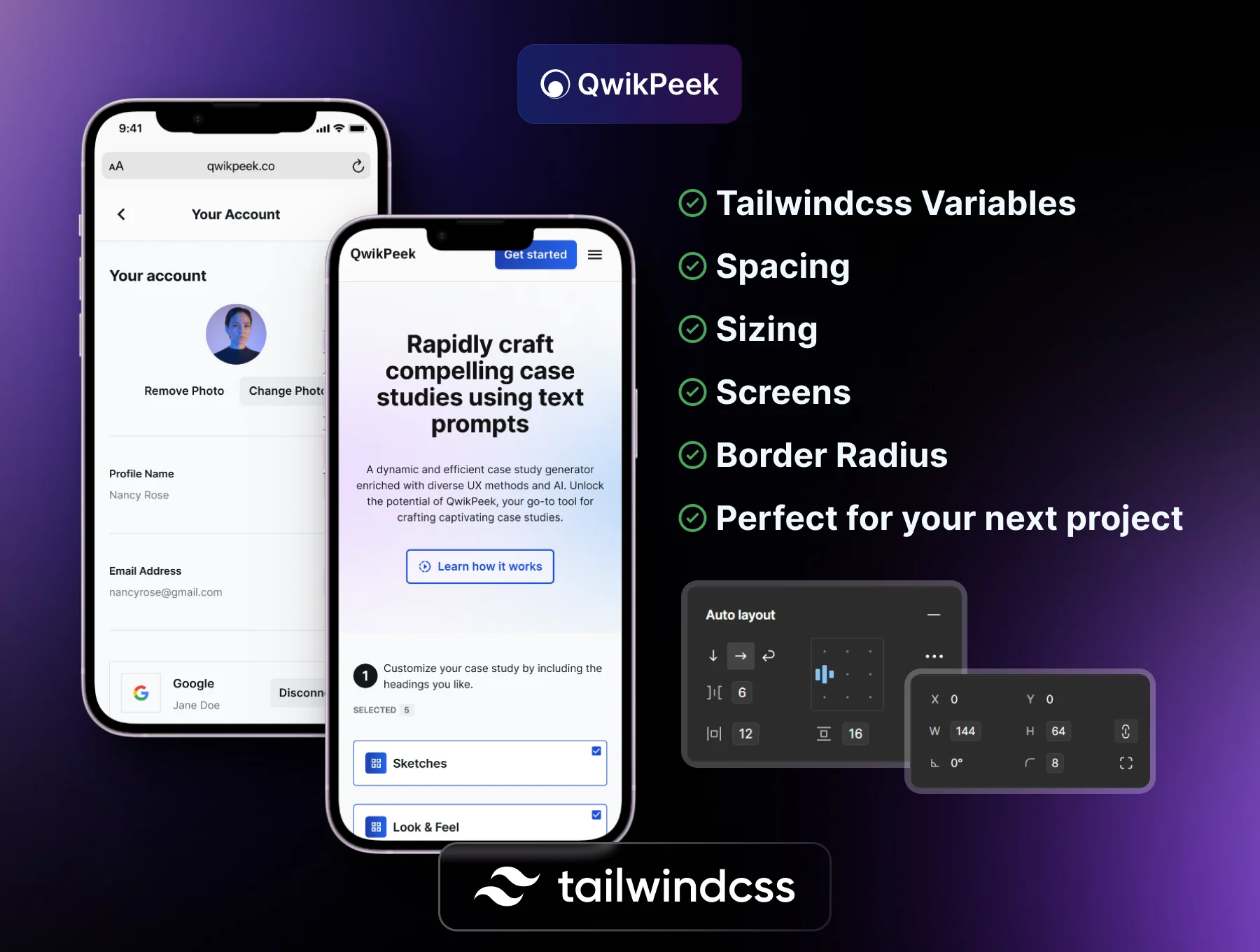 QwikPeek - AI Web & Mobile App UI Kit 5