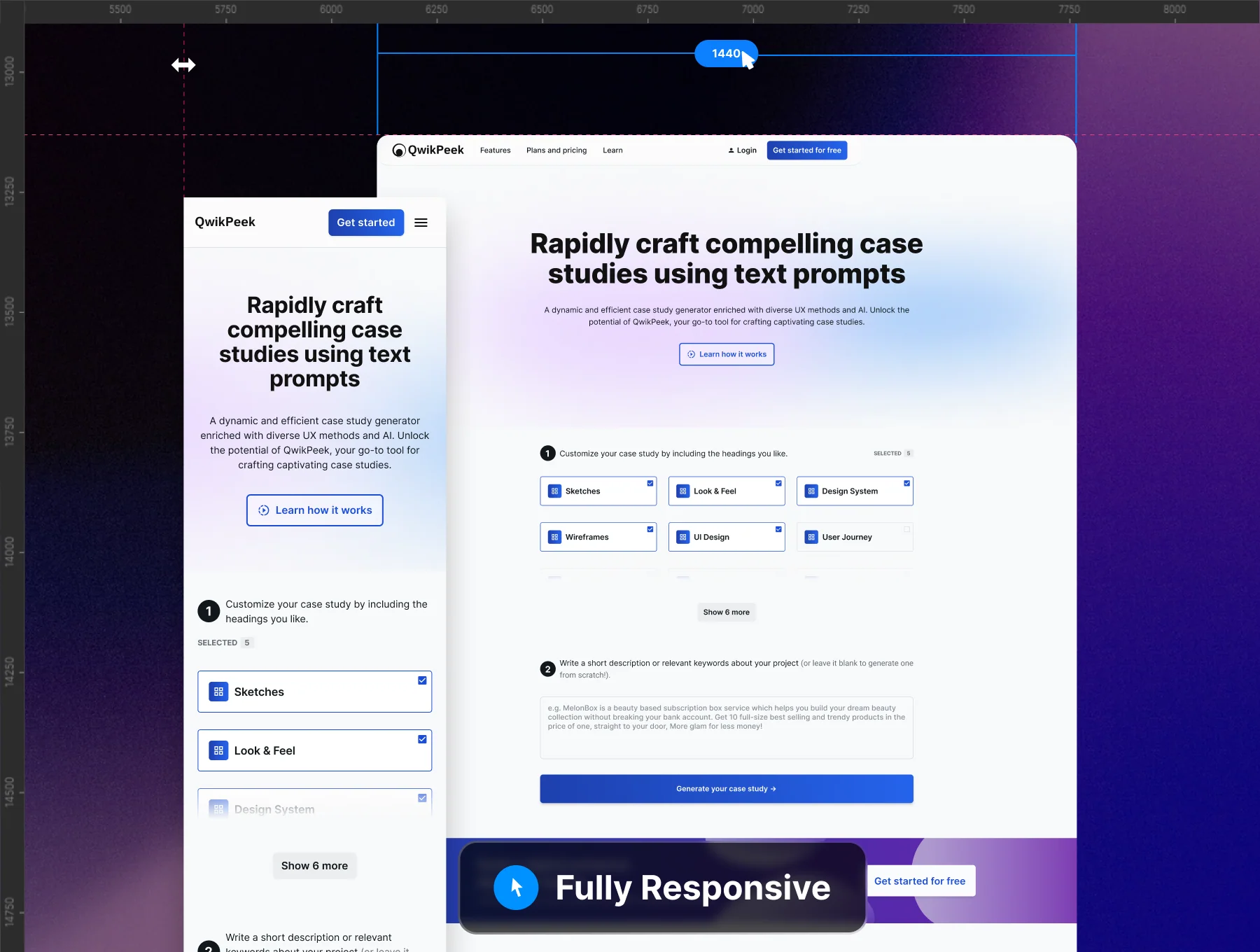 QwikPeek - AI Web & Mobile App UI Kit 6