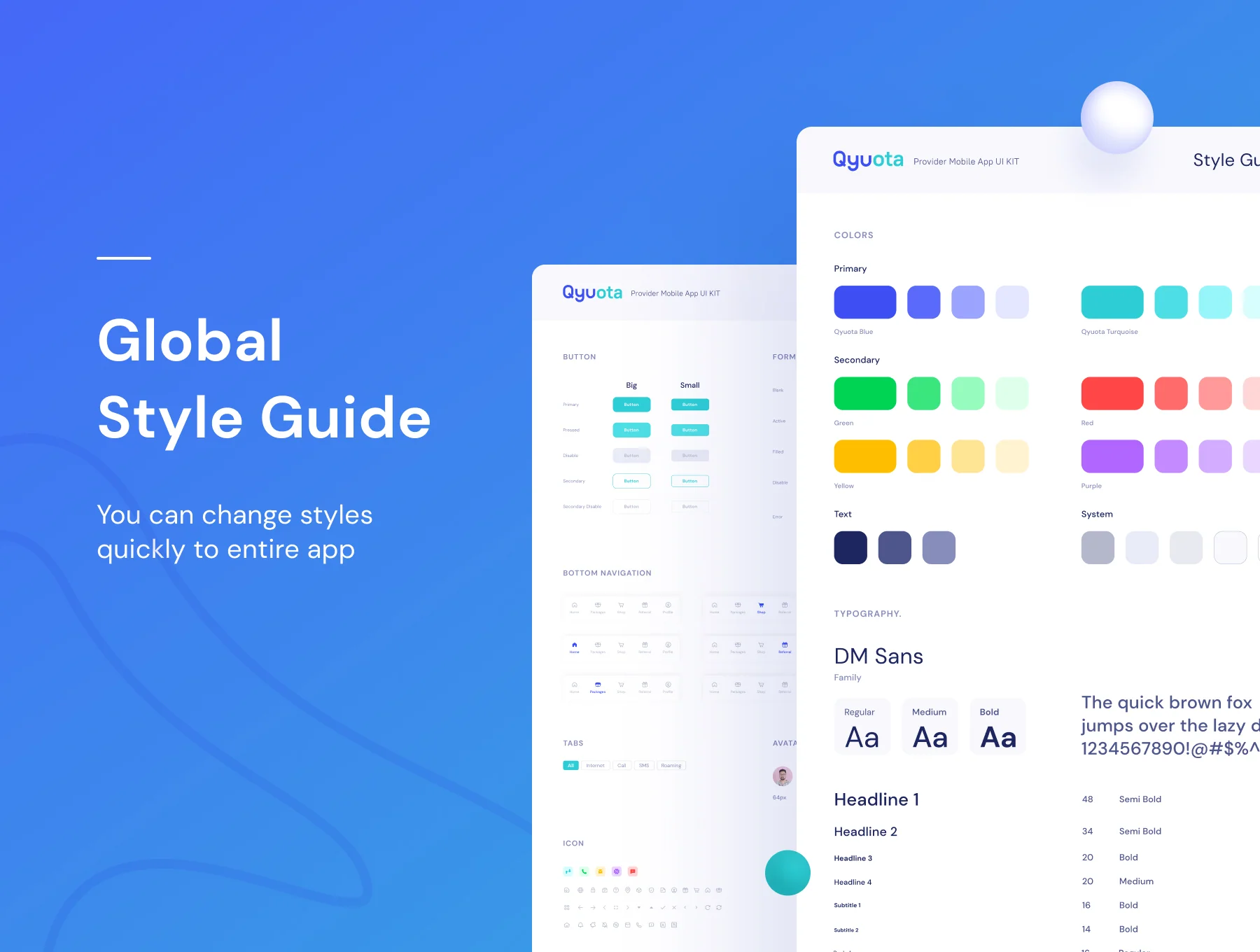 Qyuota Mobile Provider App UI Kit 3