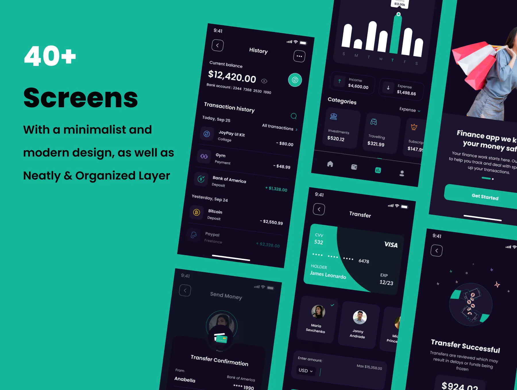 Radianpay - Fintech Mobile App UI Kit 2