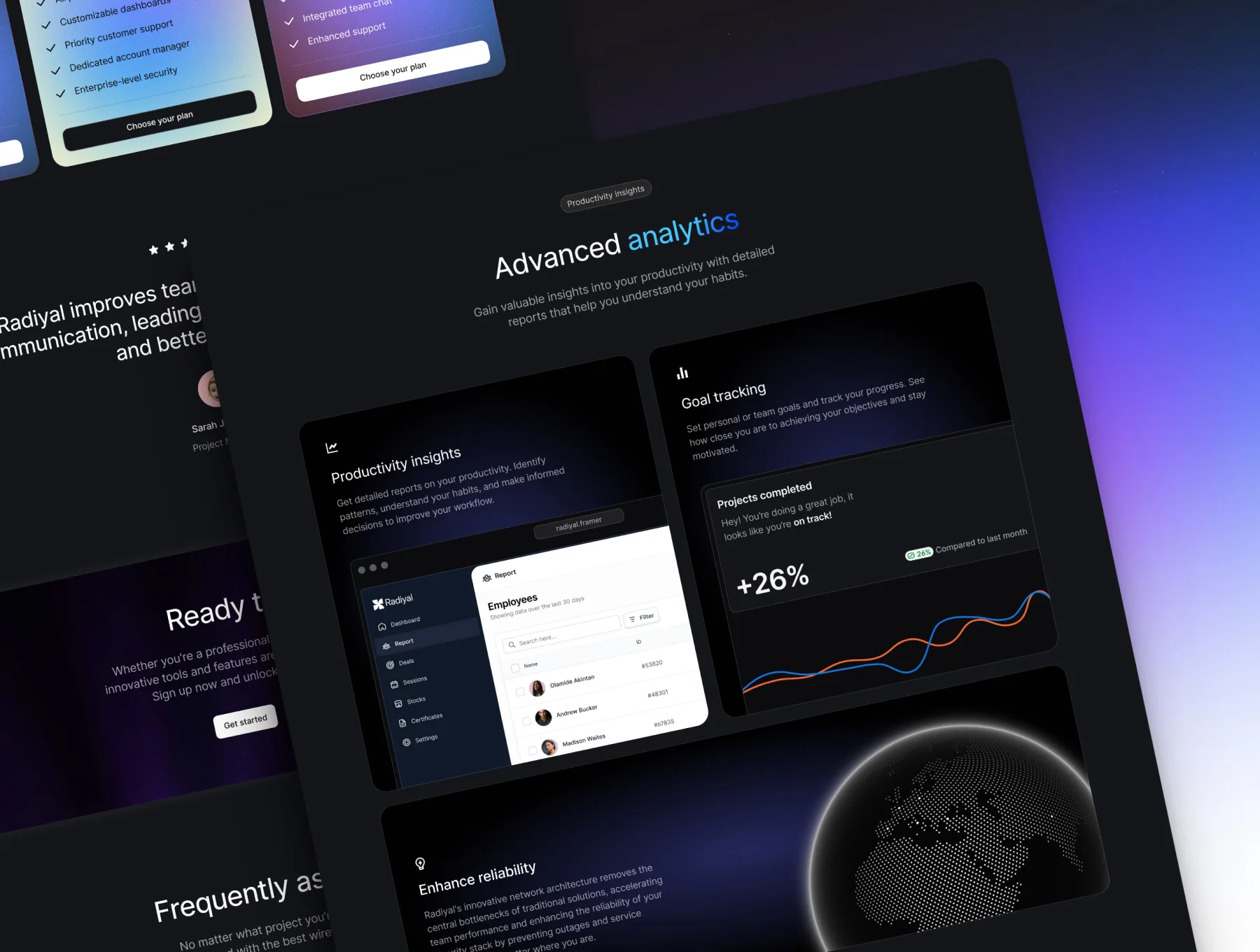 Radiyal - Framer template 3