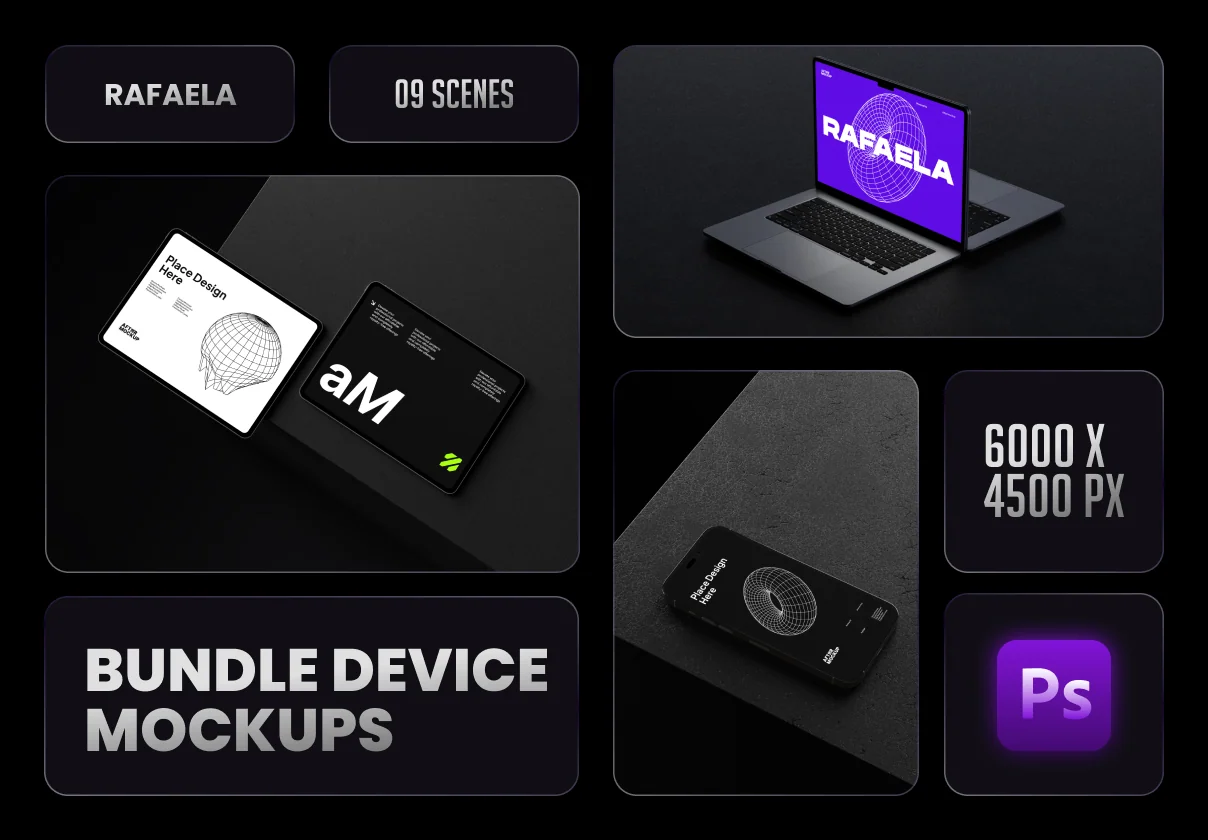 Rafaela Device Mockups