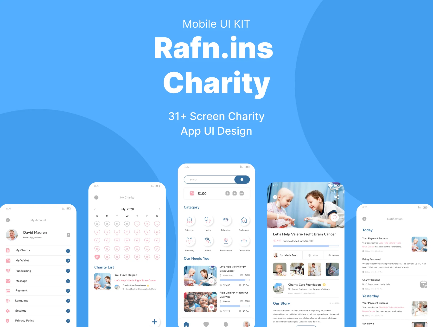 Rafn.ins - Charity UI Kit 6