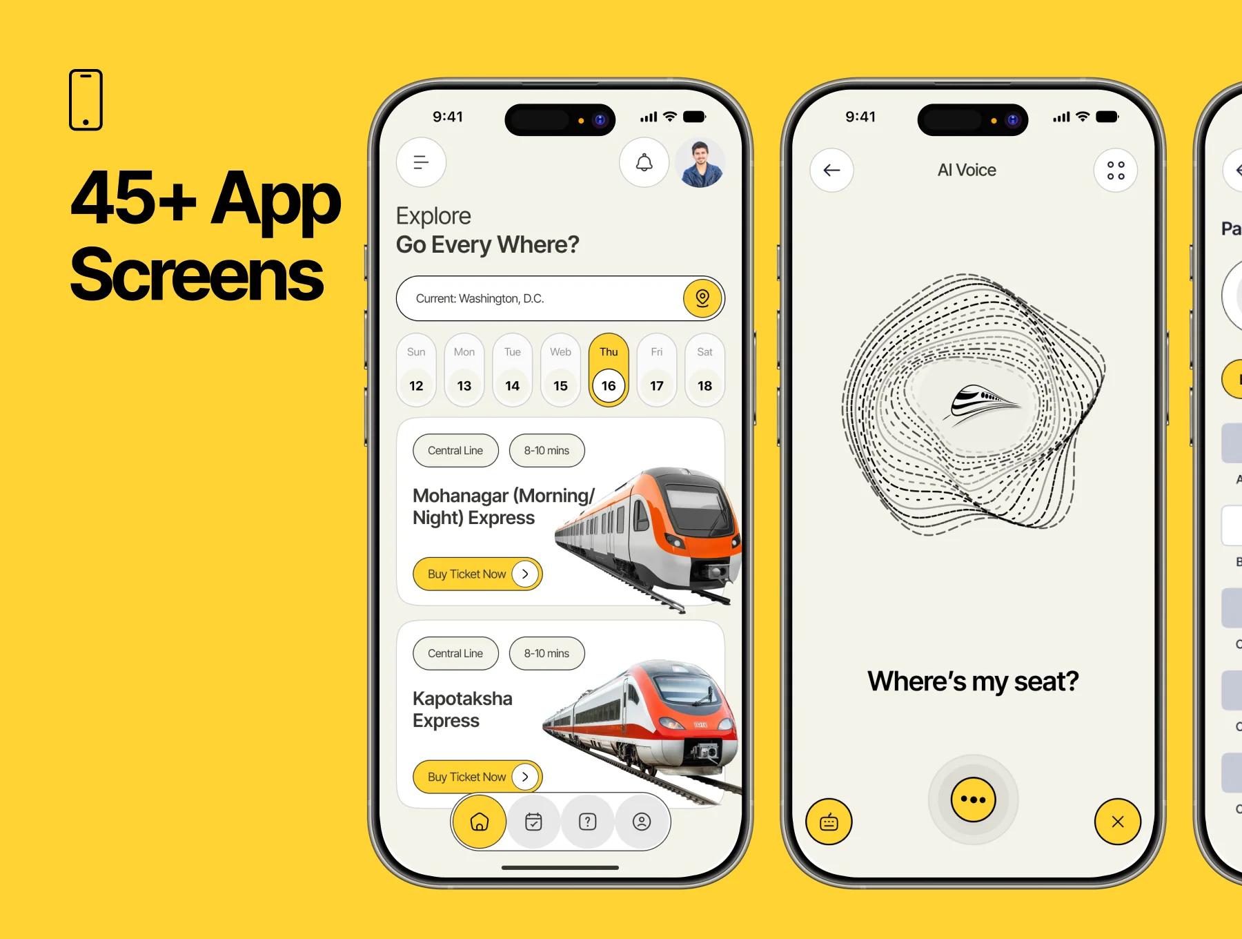 RailGo - AI Train Ticket Mobile App UI Kit 4