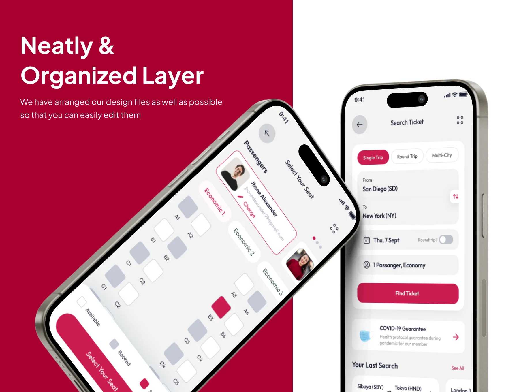 RailPass - Train Booking Ticket Premium UI KIts App 3