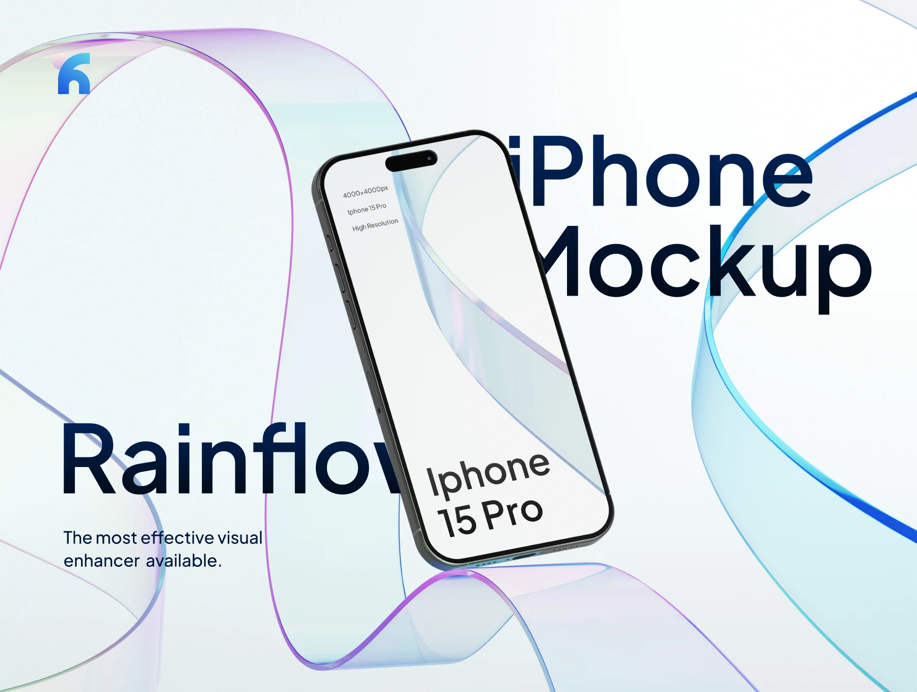 Rainflow - iPhone 15 Pro Minimalism Mockups