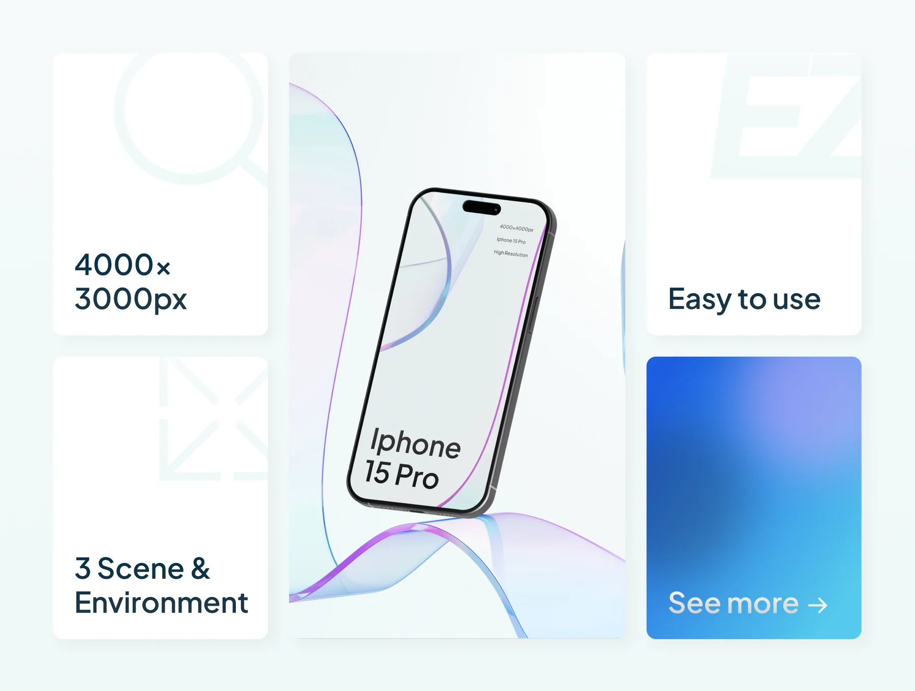 Rainflow - iPhone 15 Pro Minimalism Mockups 5