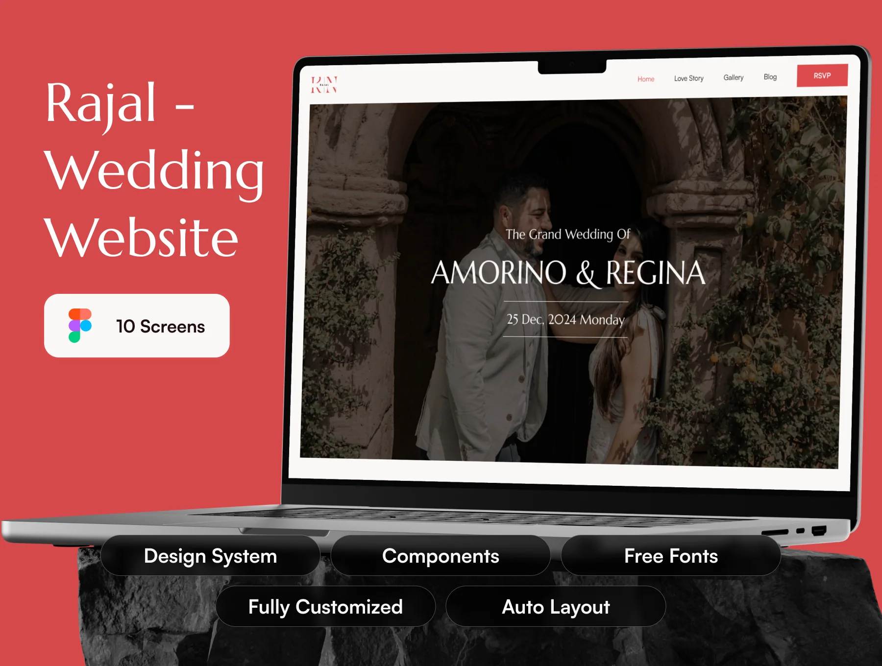 Rajal - Wedding Website UI Kit