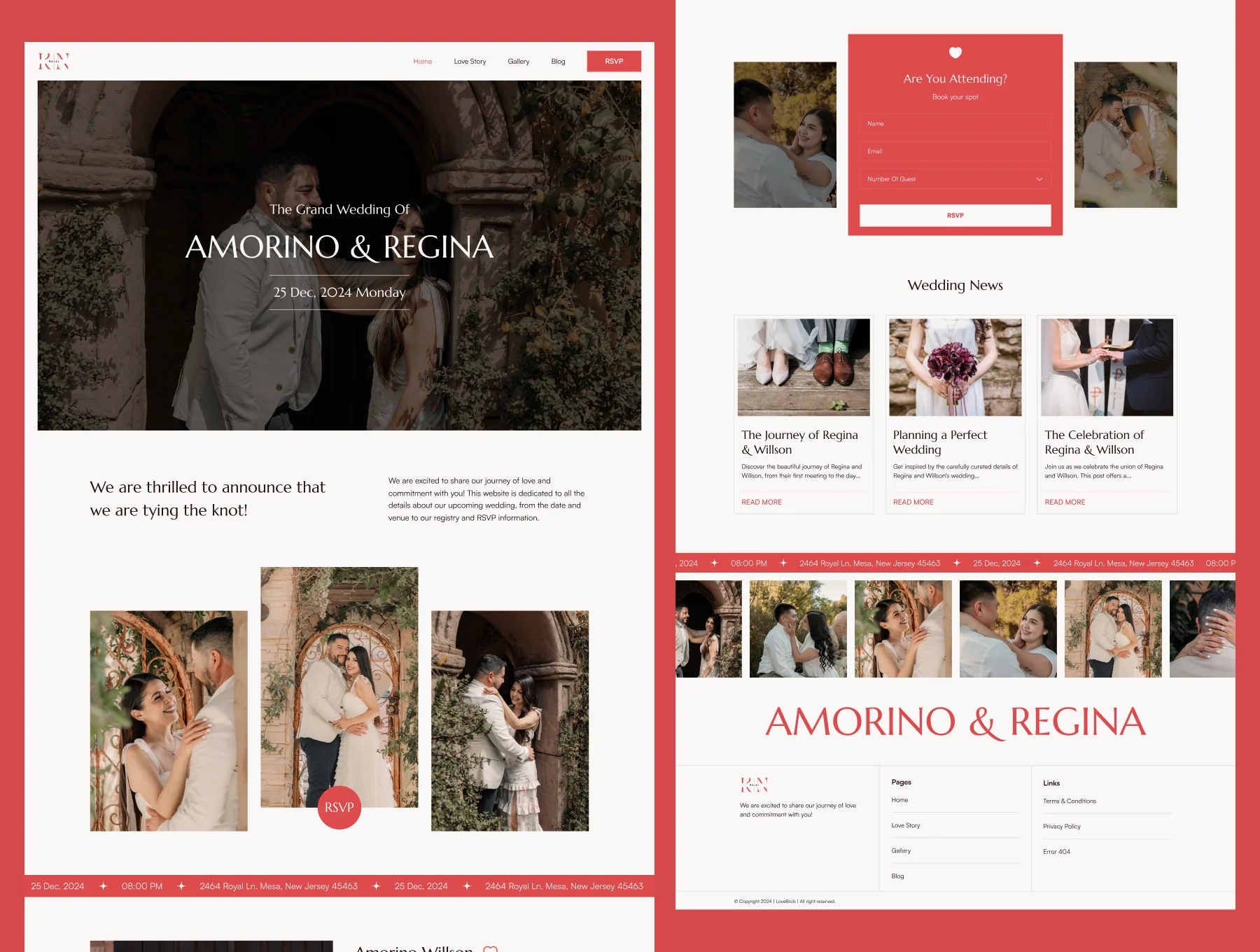 Rajal - Wedding Website UI Kit 3