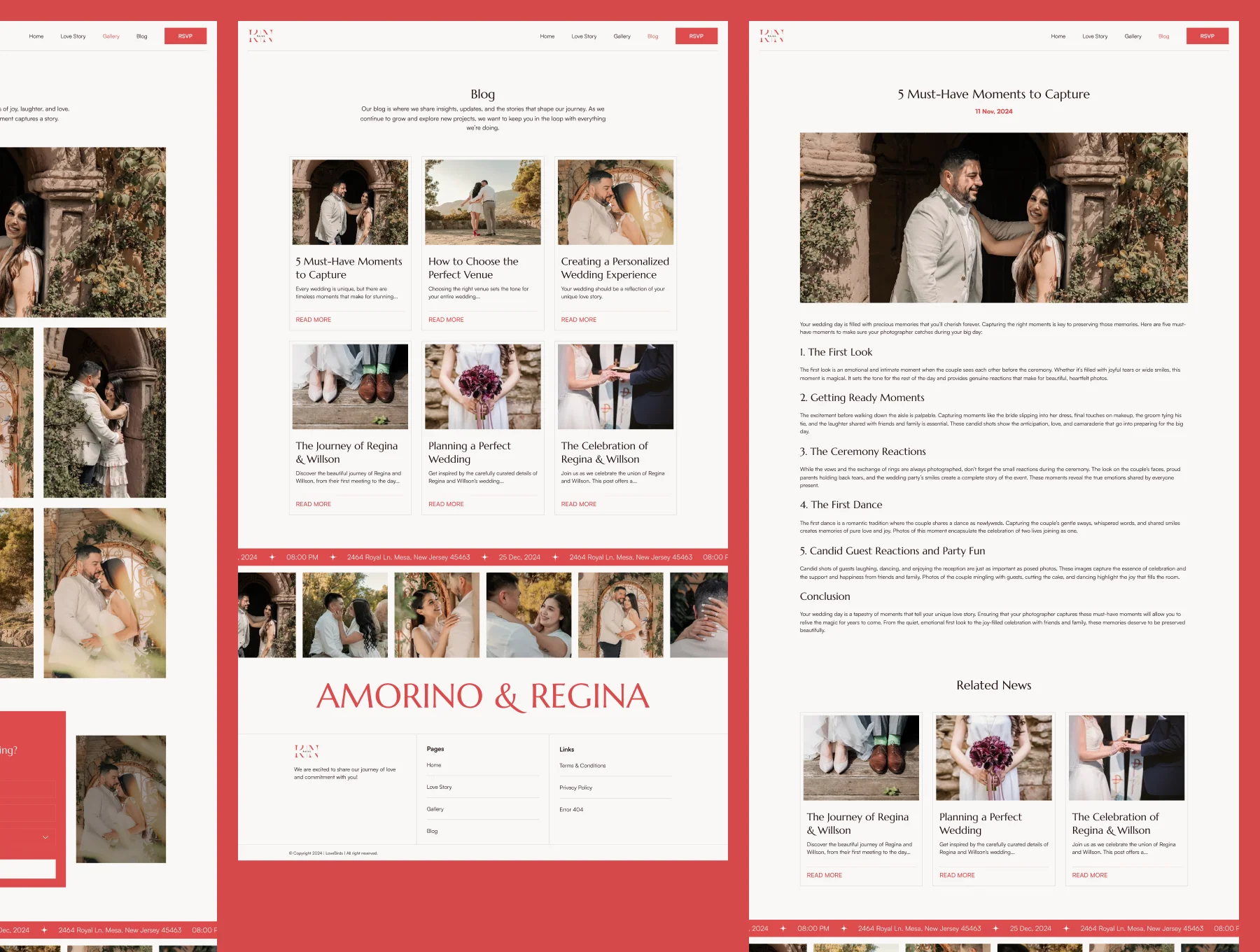Rajal - Wedding Website UI Kit 6