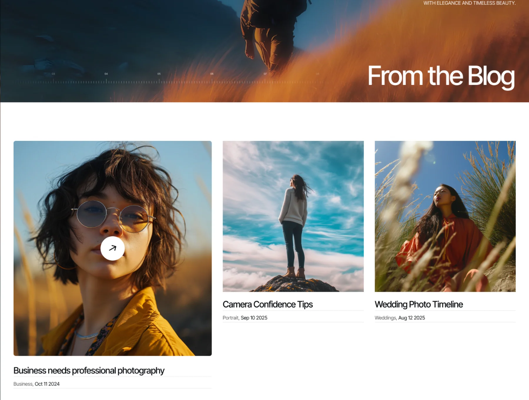 Raku 24 — Framer Photography template 2