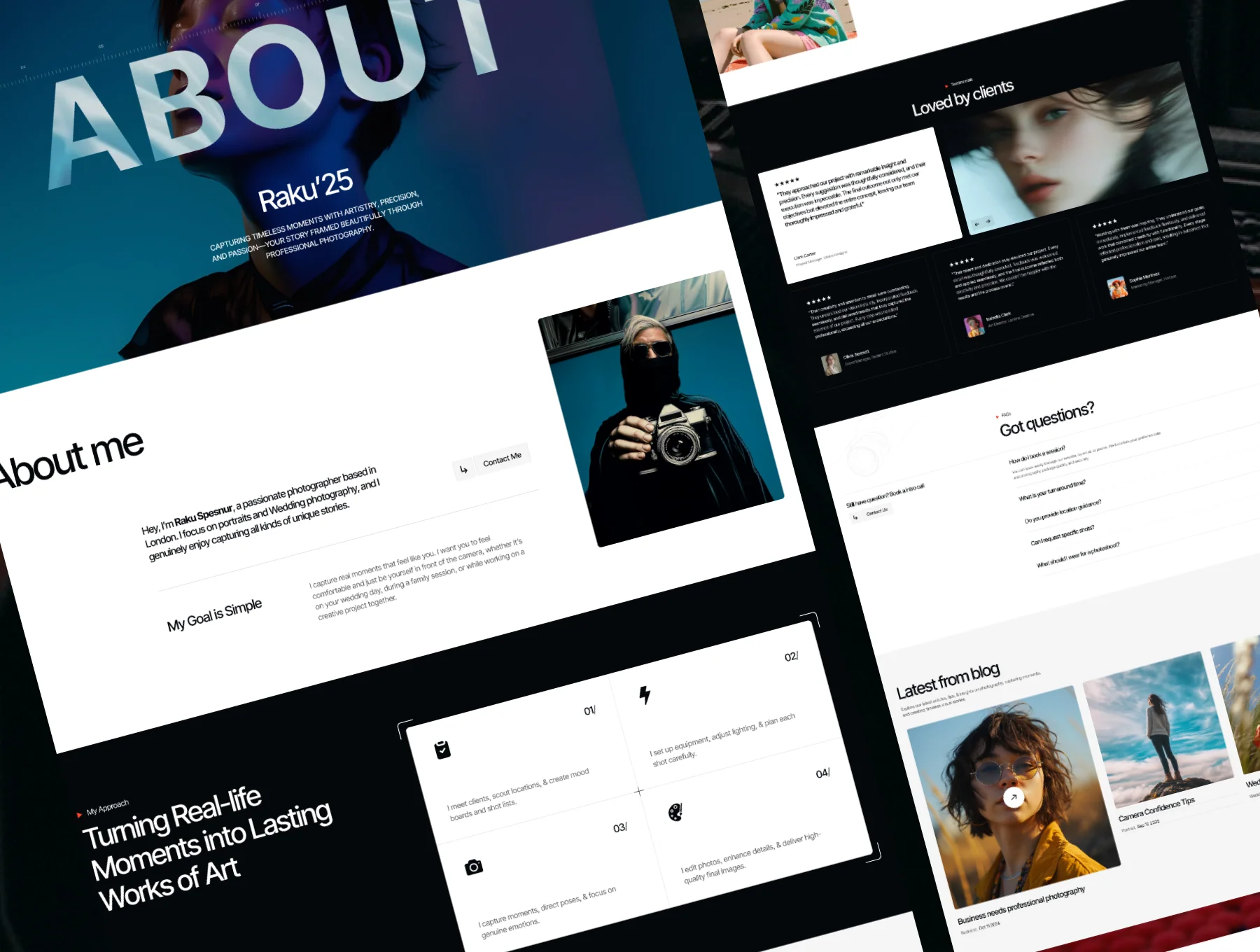 Raku 24 — Framer Photography template 3