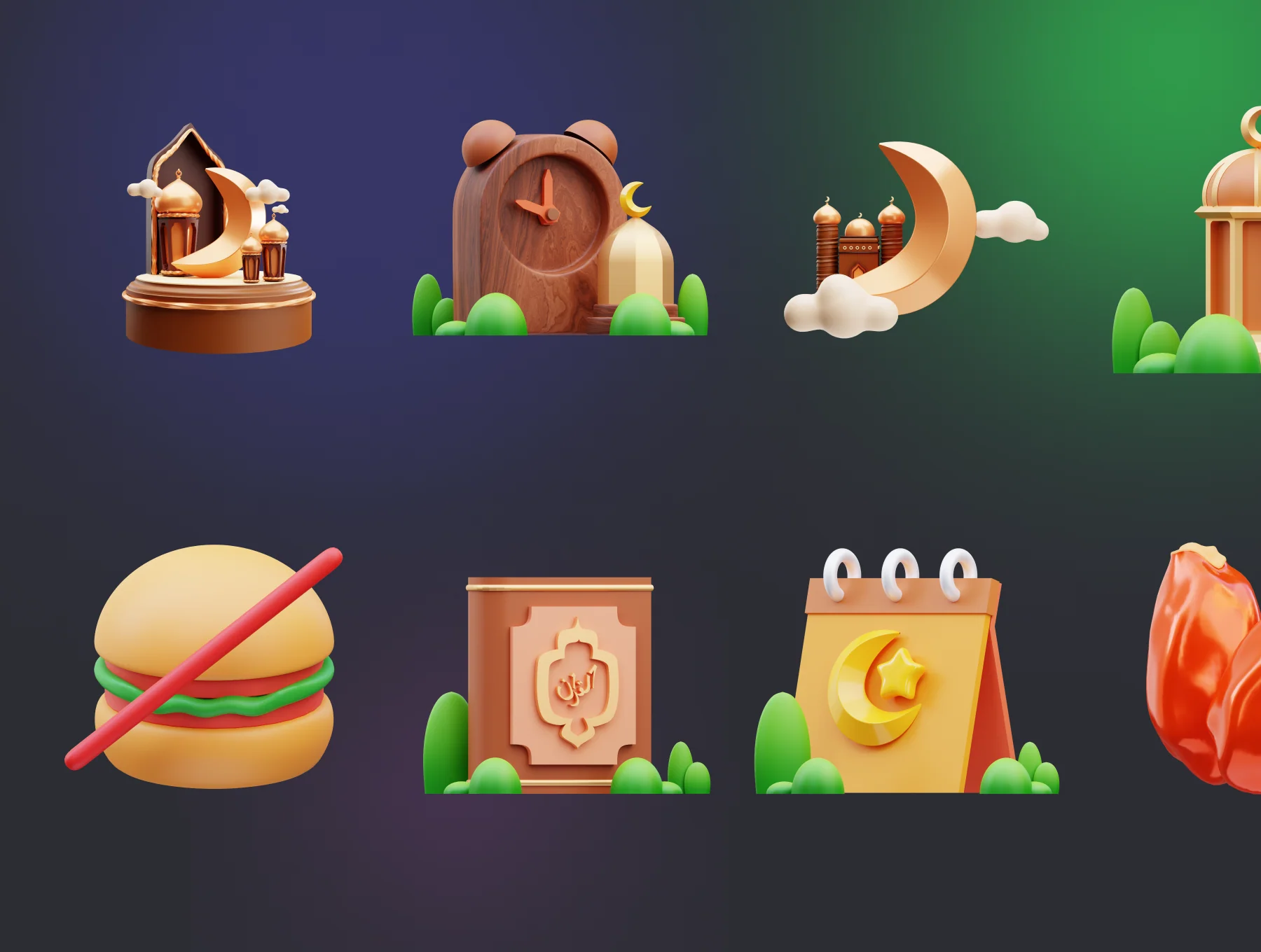 Ramadan 3D Icons 5