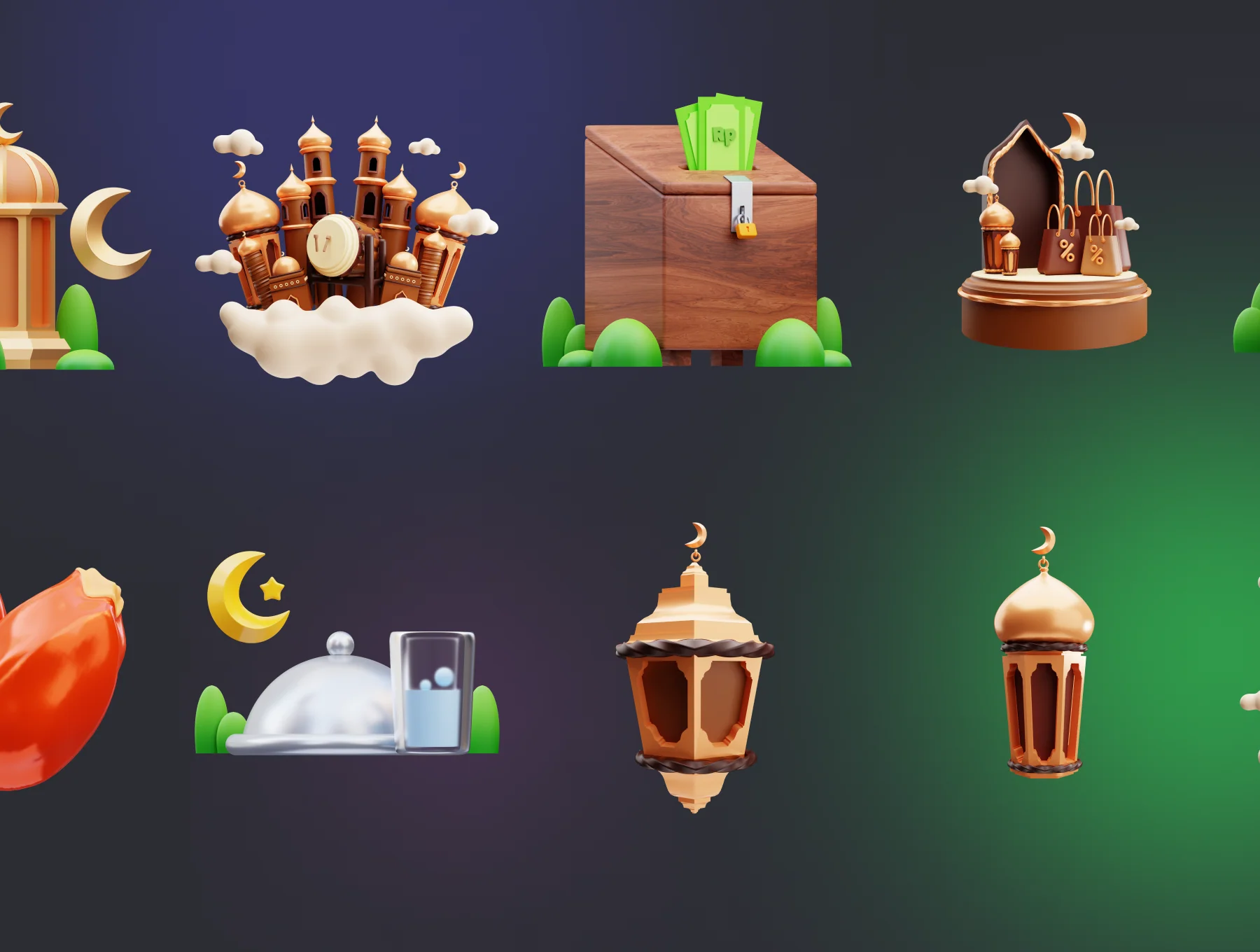 Ramadan 3D Icons 6