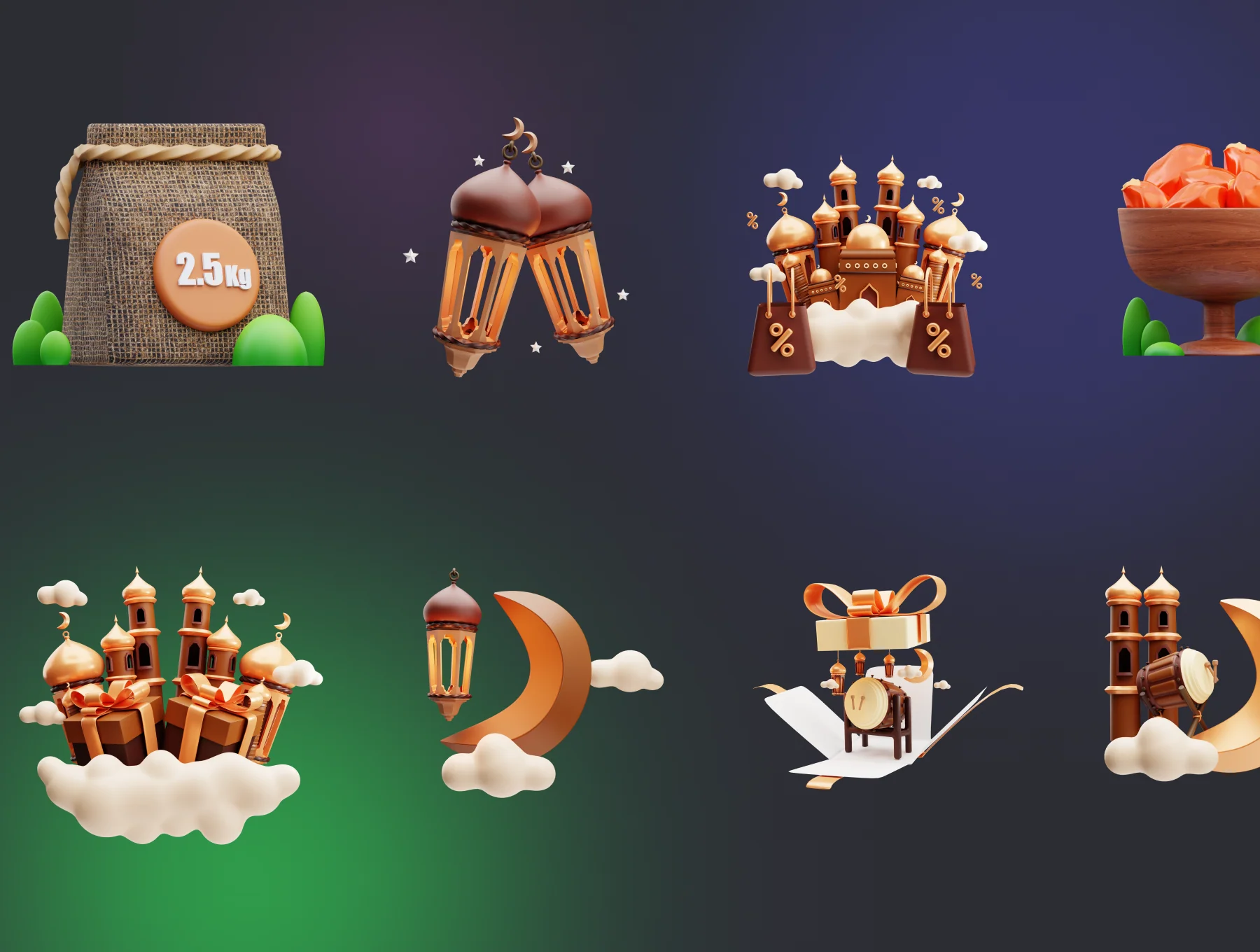 Ramadan 3D Icons 7