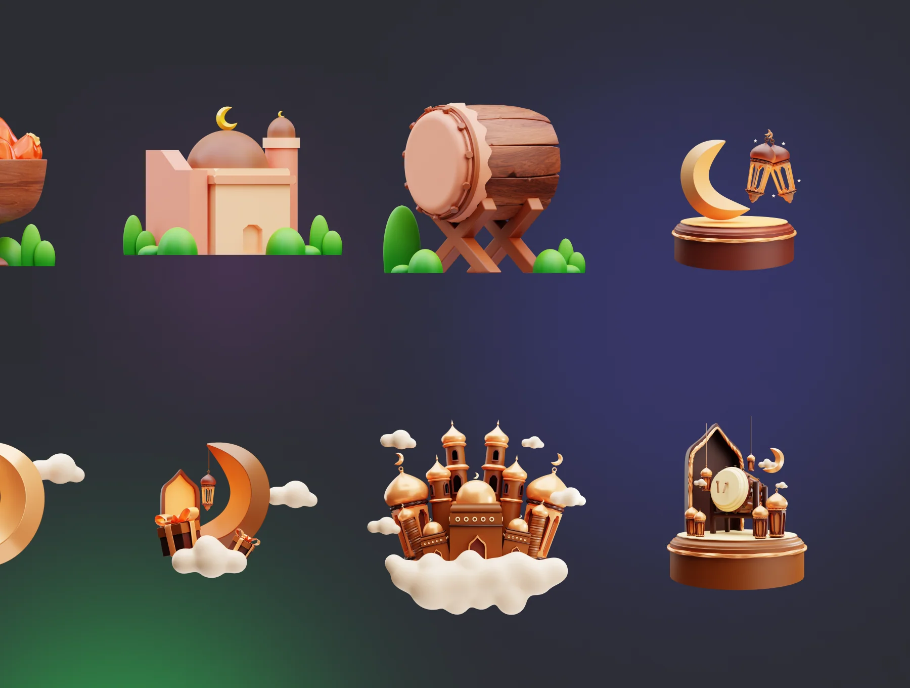 Ramadan 3D Icons 8