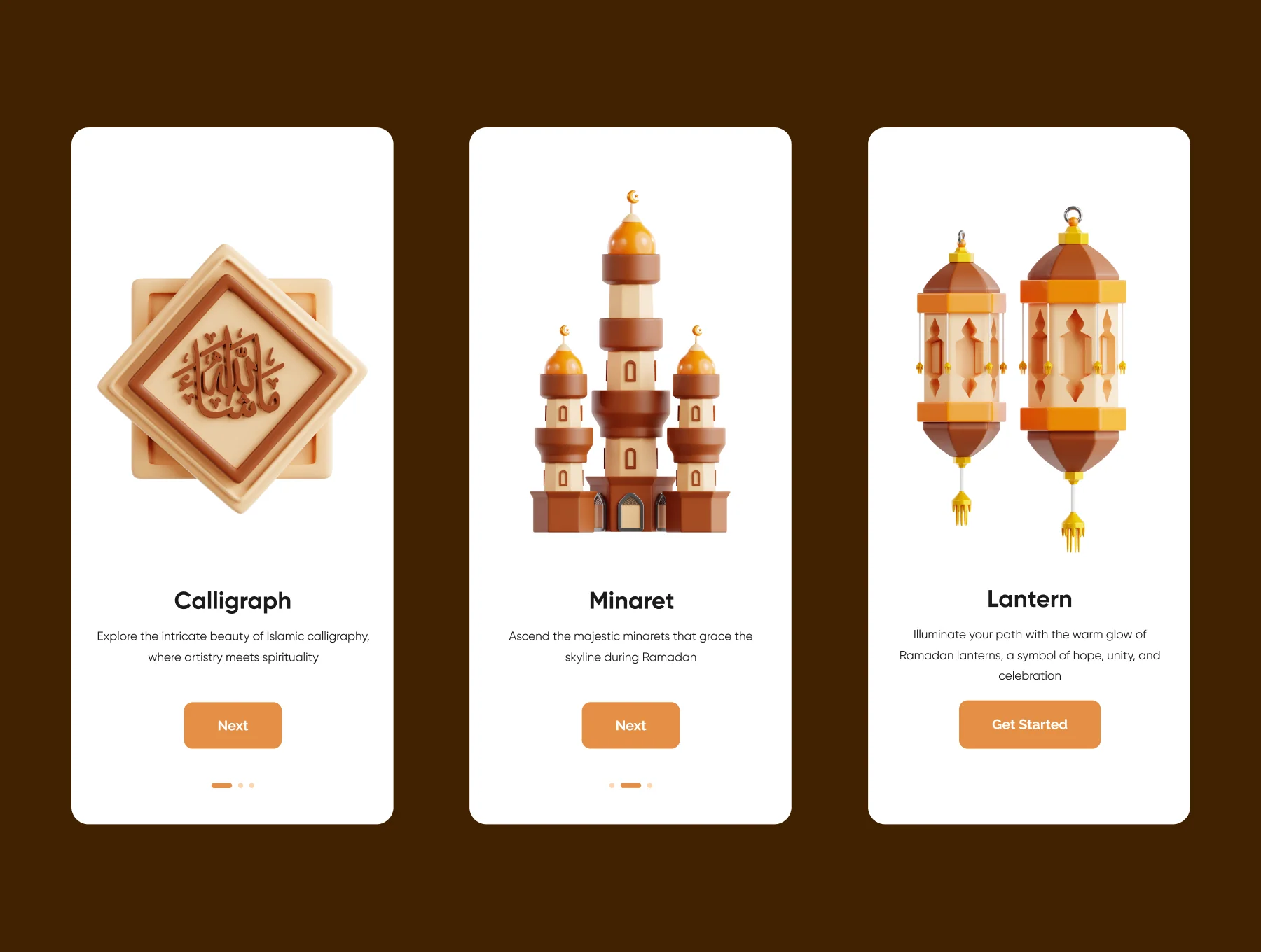 Ramadan Kareem 3D Icon Set 3