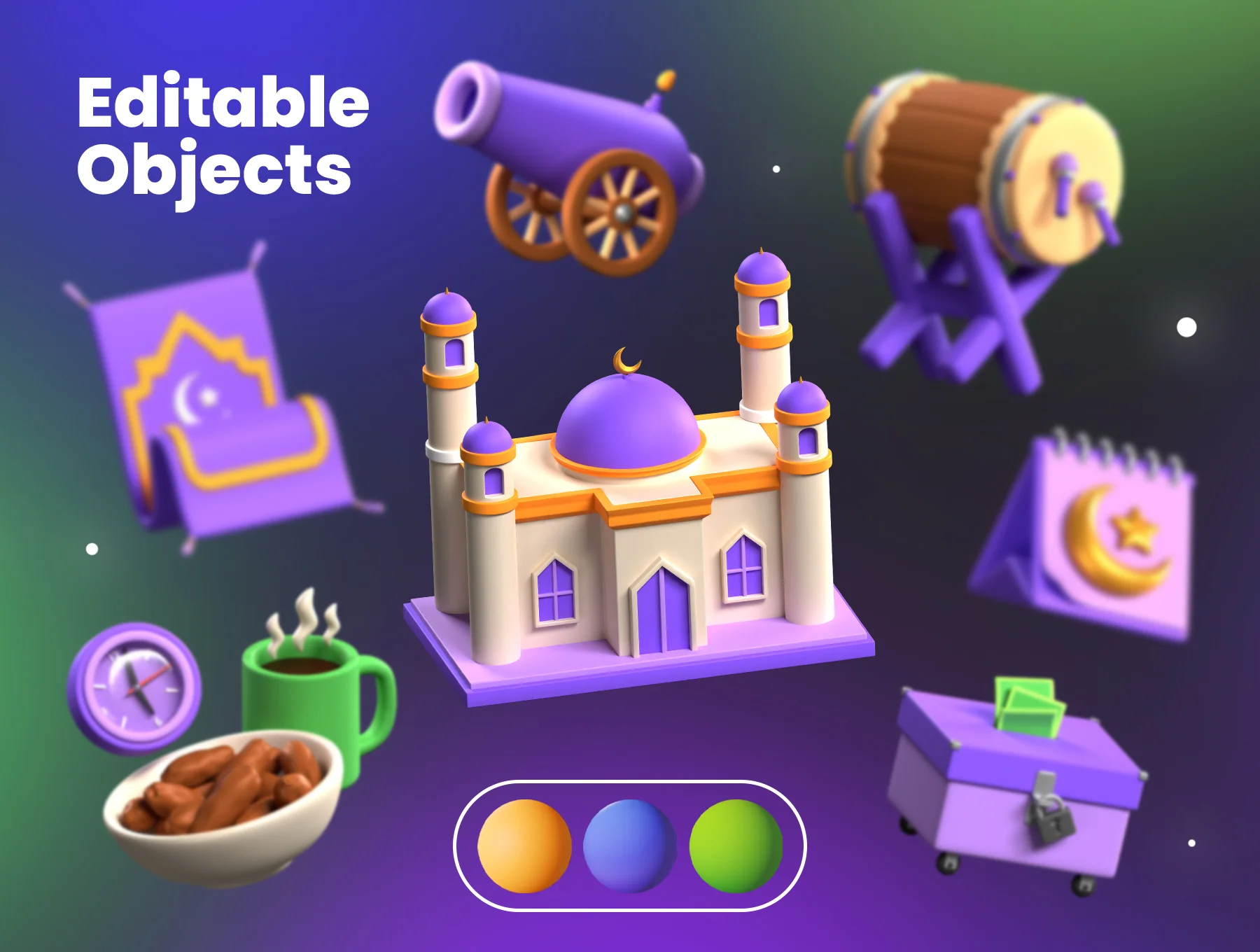 Ramadan Kareem 3D Illustrations 4