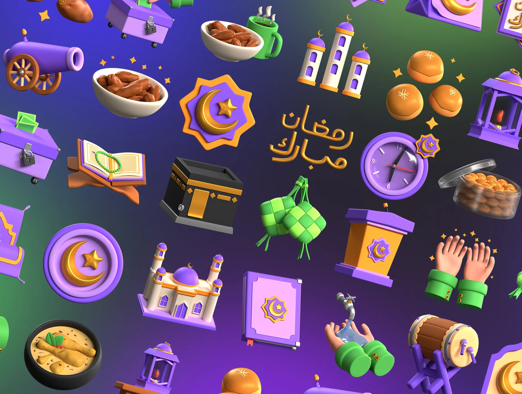 Ramadan Kareem 3D Illustrations 6