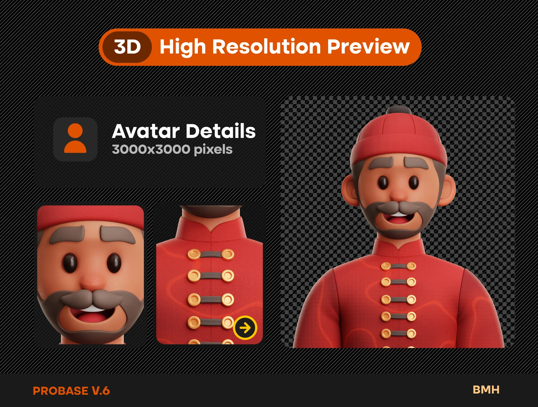Cultural 3D Avatars Illustration 3
