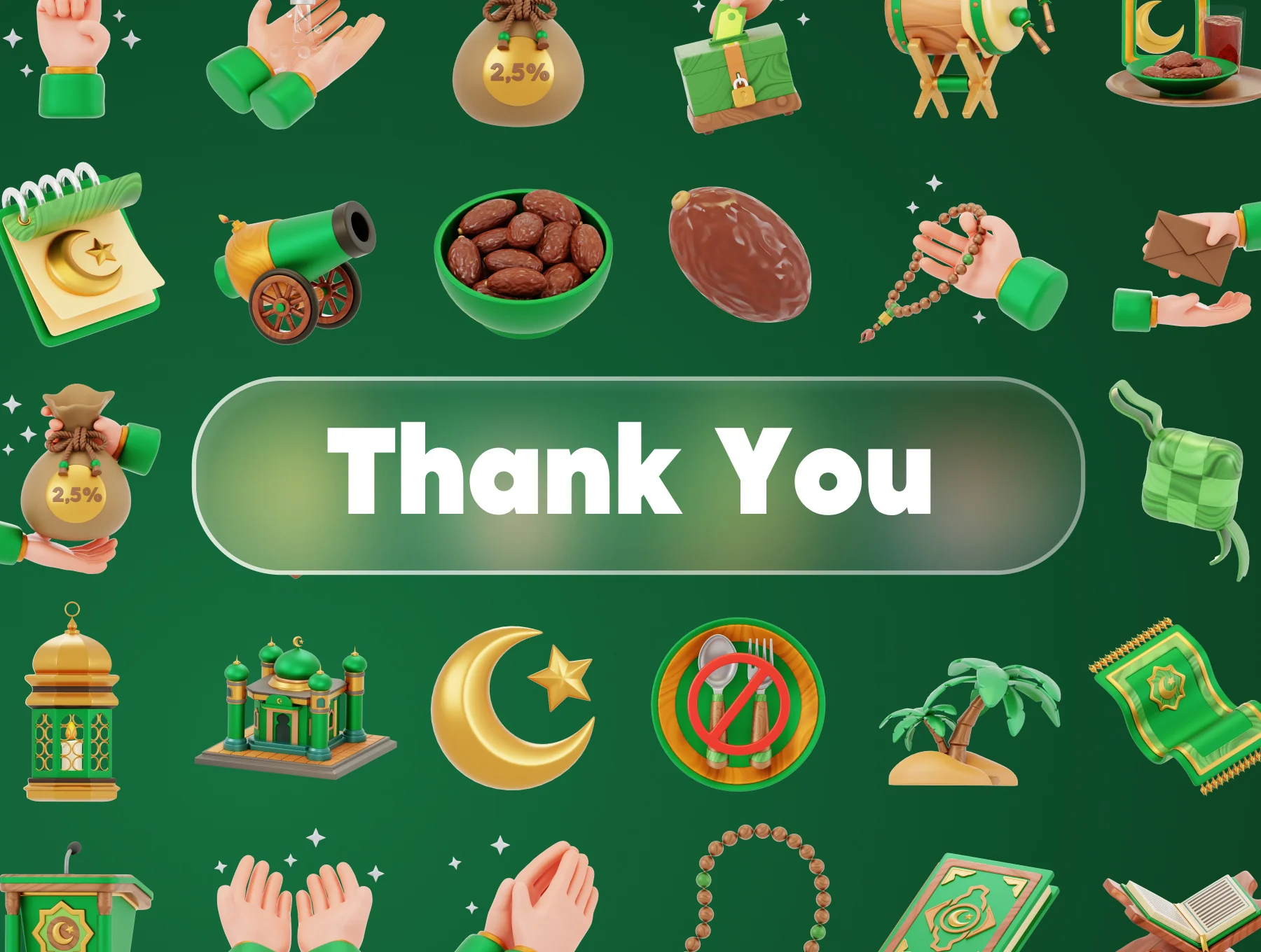 Ramadhan & Eid Mubarak 3D Asset 6