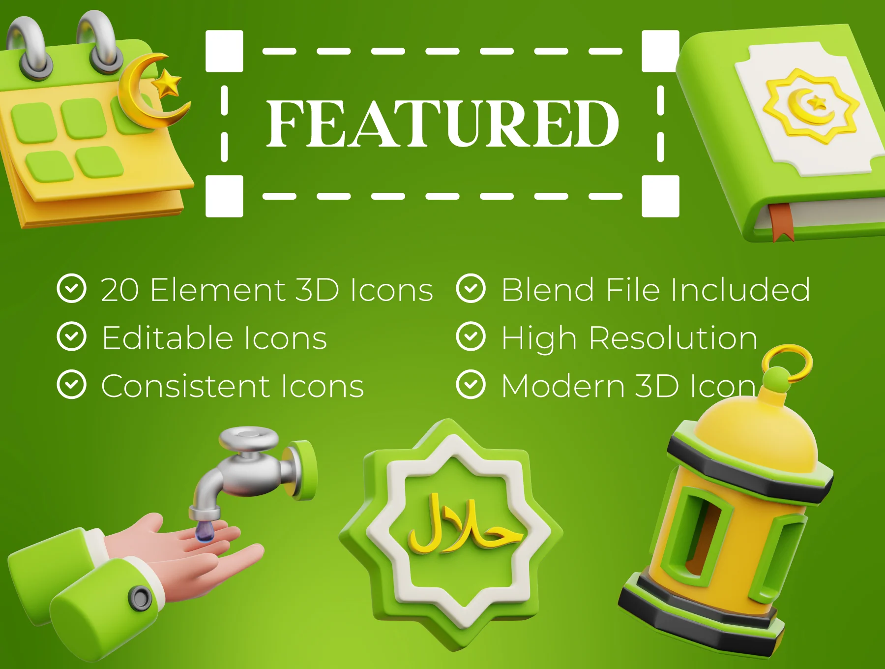 Ramadhan & Islamic 3D Icon 4