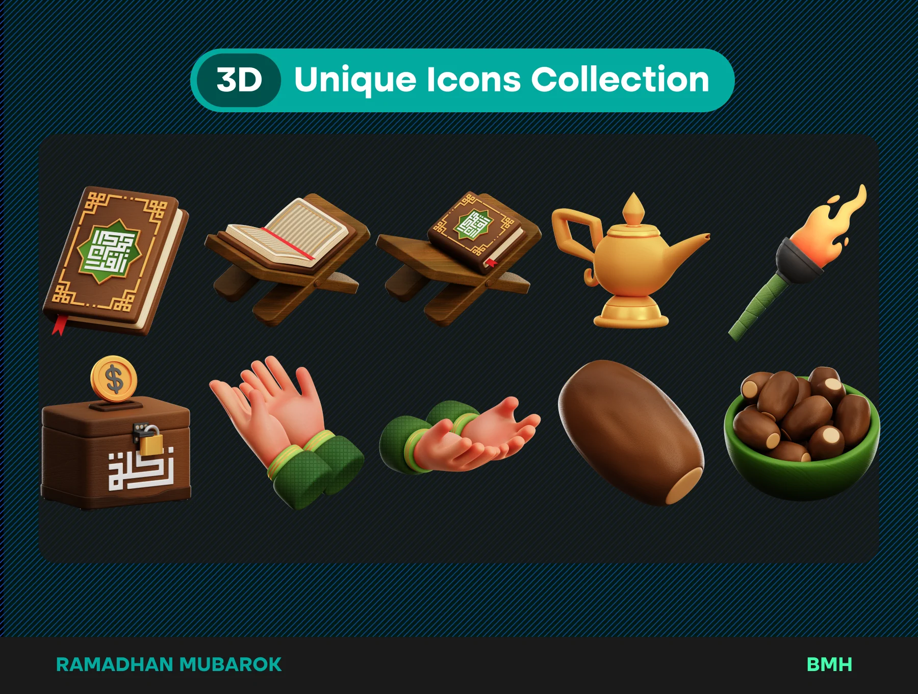 Ramadhan 3D Icons Illustration 5